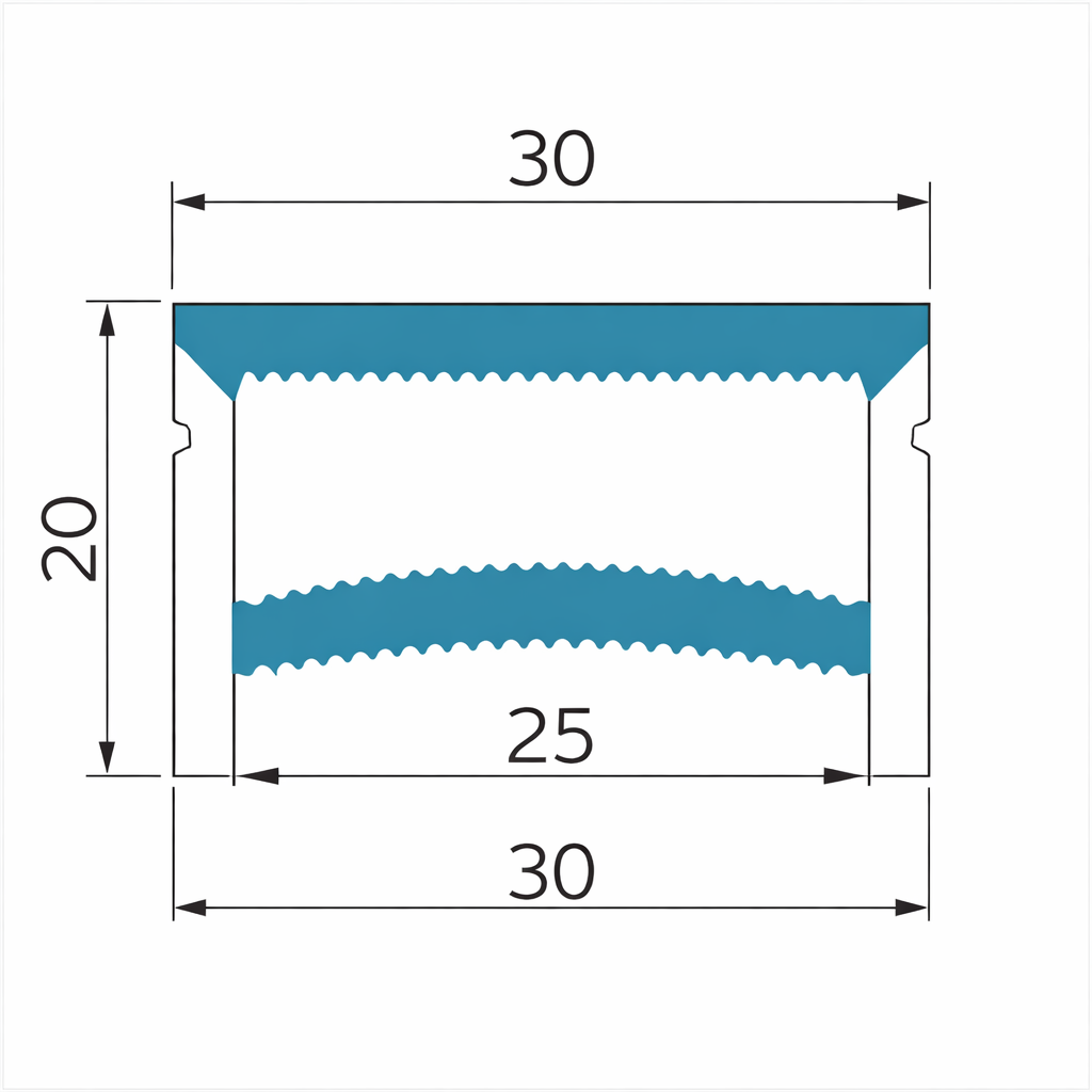 Boîtier pour néon – S2020 Noir | Système de canaux LED en silicone 20 x 20 mm | Étanchéité IP67 | Largeur du circuit imprimé 12 mm | 50 m | Stock local États-Unis/Royaume-Uni/Allemagne