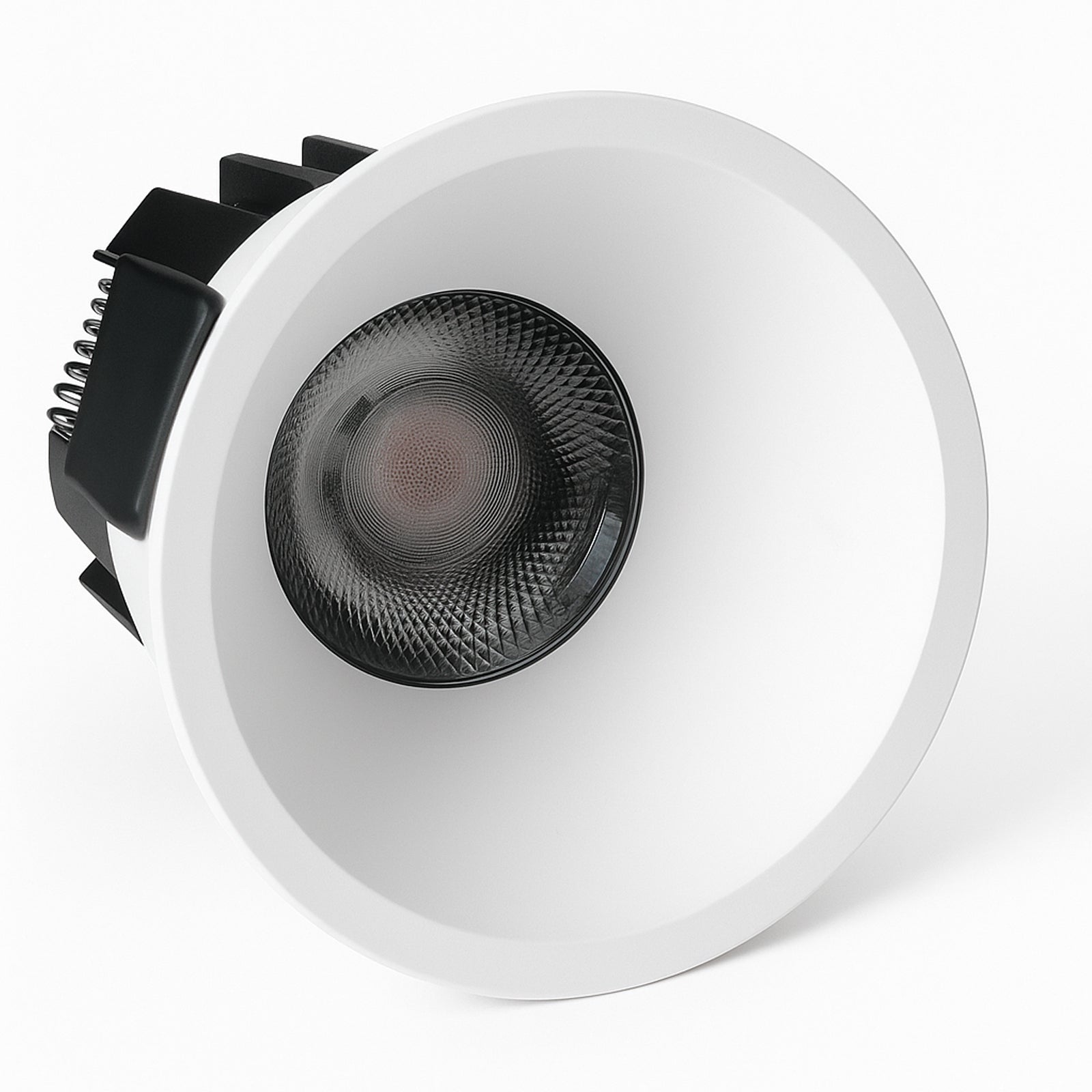 PRO-1A Series Deep Anti-Glare Full Spectrum LED Downlight | 100–130V | 4/10 Pack | 7W / 9W / 12W | 5CCT Adjustable | 24° Beam | White Housing | CRI>95 | Commercial Ceiling Recessed Light