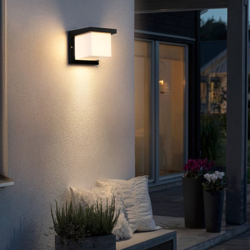 2pcs Pack Modern Waterproof LED Wall Light – 18W (A|B|C|D|D|F|G|H|I ) 9 Models Luminous Outdoor Wall Sconce for Porch, Balcony, Corridor, and Garden