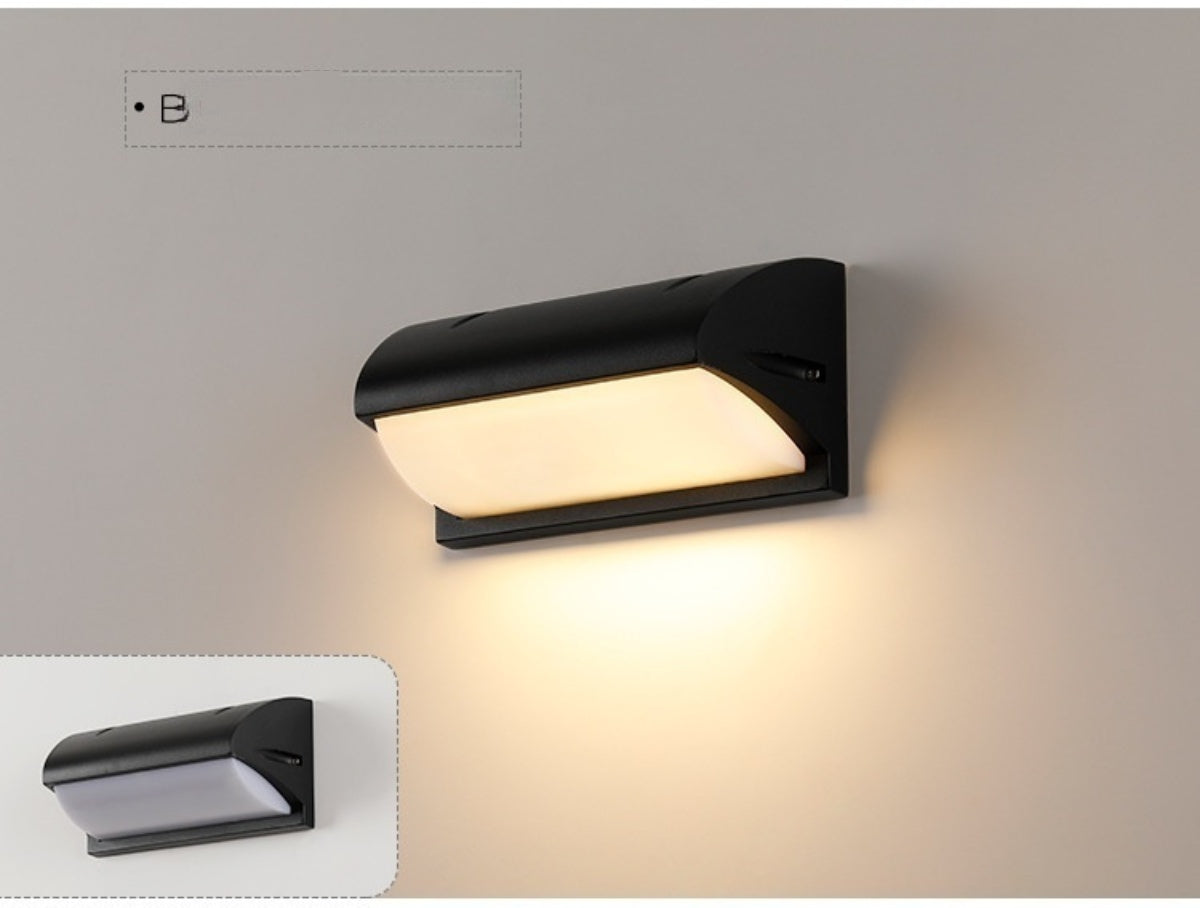 2pcs Pack Modern Waterproof LED Wall Light – 18W (A|B|C|D|D|F|G|H|I ) 9 Models Luminous Outdoor Wall Sconce for Porch, Balcony, Corridor, and Garden