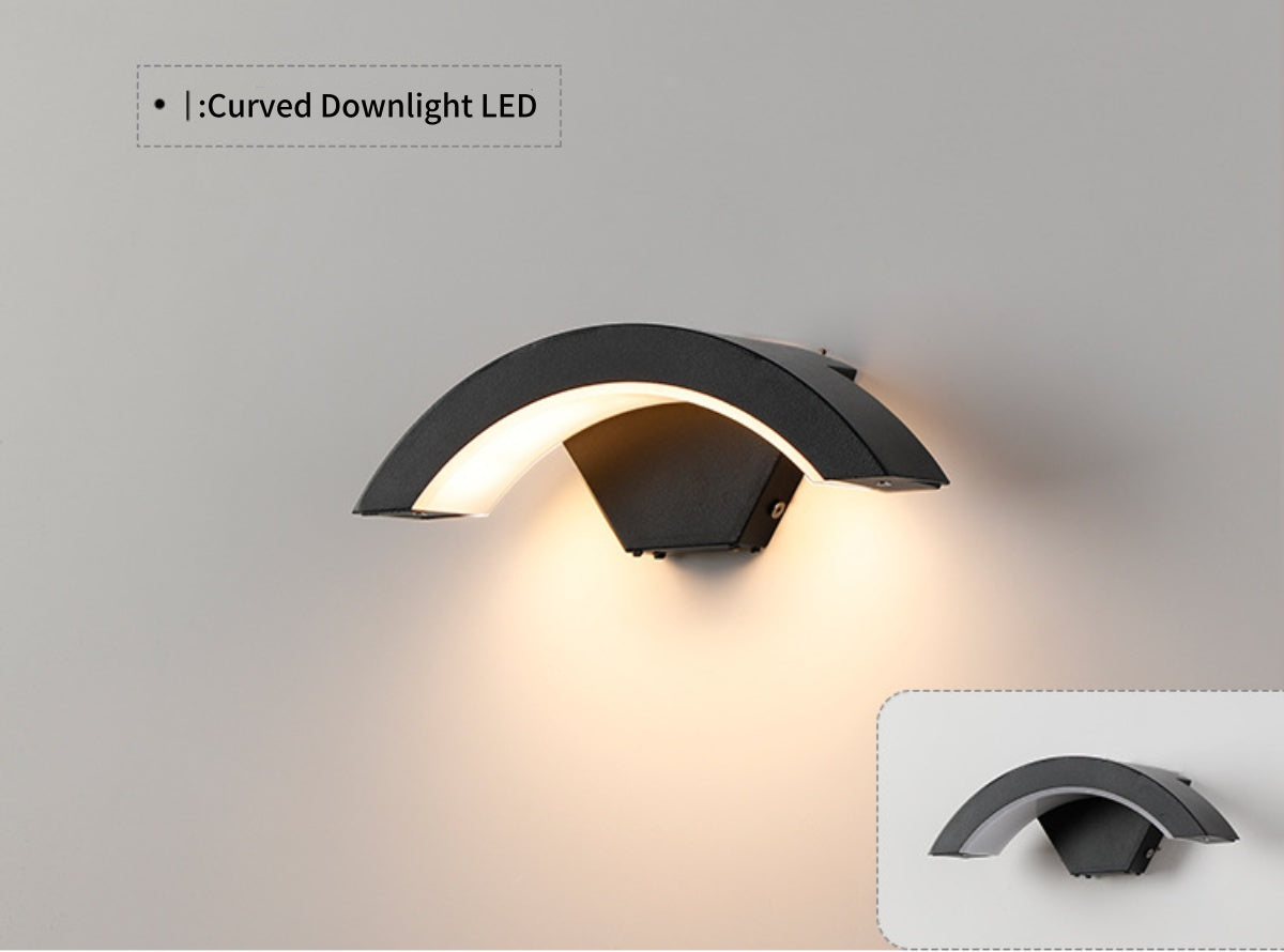 2pcs Pack Modern Waterproof LED Wall Light – 18W (A|B|C|D|D|F|G|H|I ) 9 Models Luminous Outdoor Wall Sconce for Porch, Balcony, Corridor, and Garden