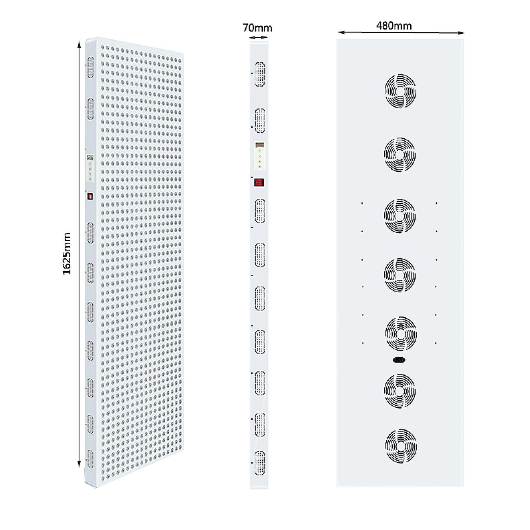 ALPRO1500 Rotes LED-Lichttherapie-Panel, 420 W tiefrote 660 nm und Nahinfrarot 850 nm LED-Lichttherapie