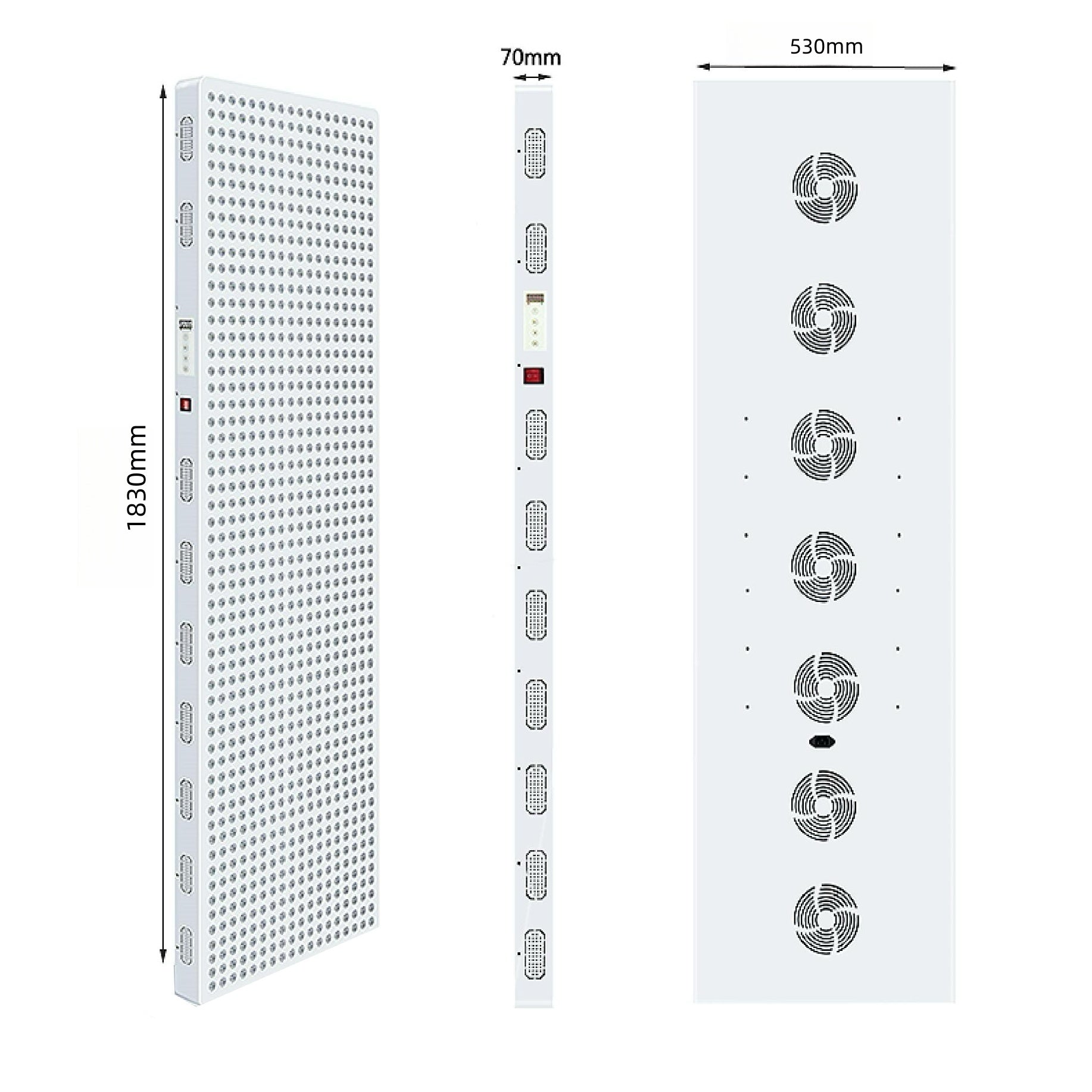 ALPRO1500 Rotes LED-Lichttherapie-Panel, 420 W tiefrote 660 nm und Nahinfrarot 850 nm LED-Lichttherapie
