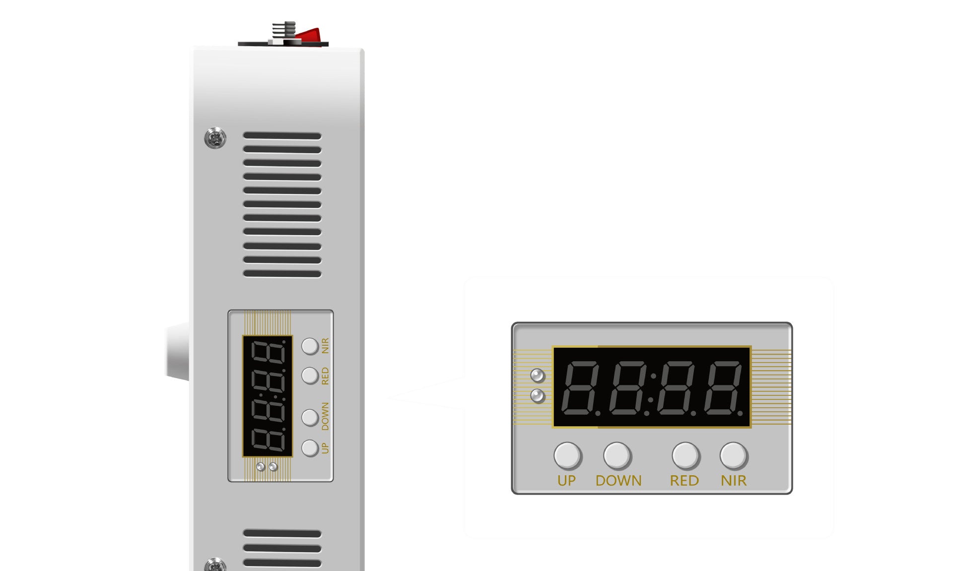 ALPRO500 Red LED Light Therapy Panel, 140W Deep Red 660nm & Near Infrared 850nm LED Light Therapy