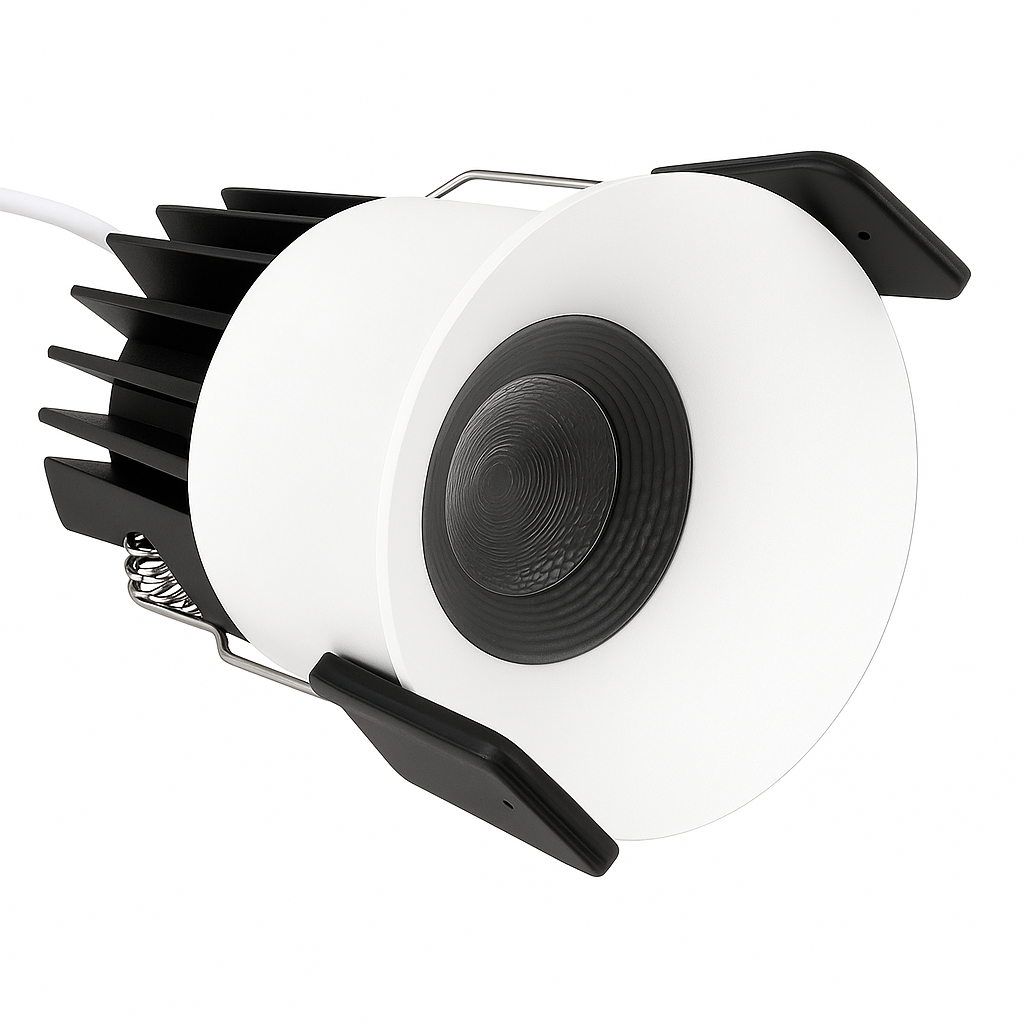 PRO-1B Series Deep Anti-Glare Full Spectrum LED Downlight | 100–130V | 4/10 Pack | 7W / 9W / 12W | 5CCT Adjustable | 24° Beam | White Housing | CRI>95 | Commercial Ceiling Recessed Light