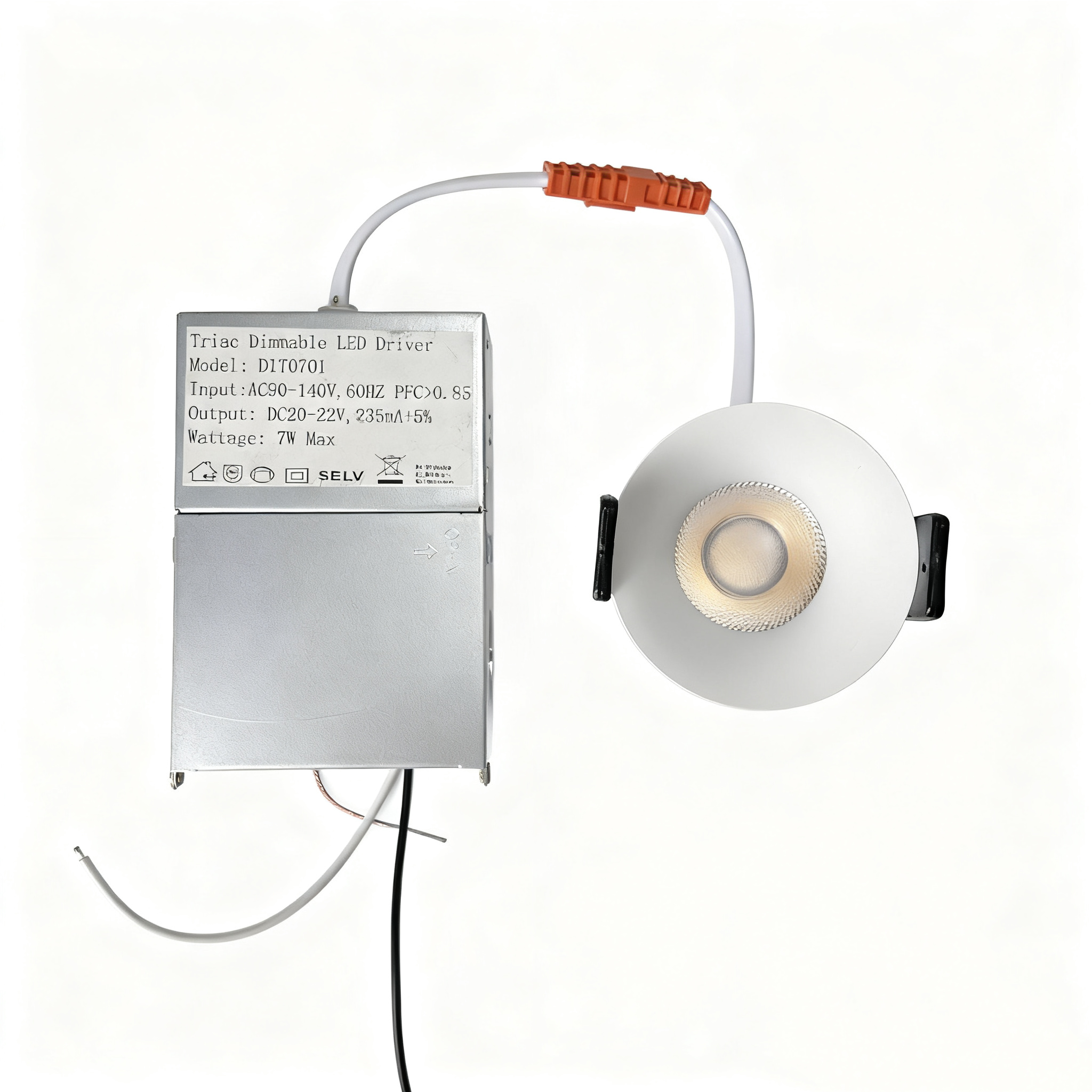 PRO-1B Series Deep Anti-Glare Full Spectrum LED Downlight | 100–130V | 4/10 Pack | 7W / 9W / 12W | 5CCT Adjustable | 24° Beam | White Housing | CRI>95 | Commercial Ceiling Recessed Light