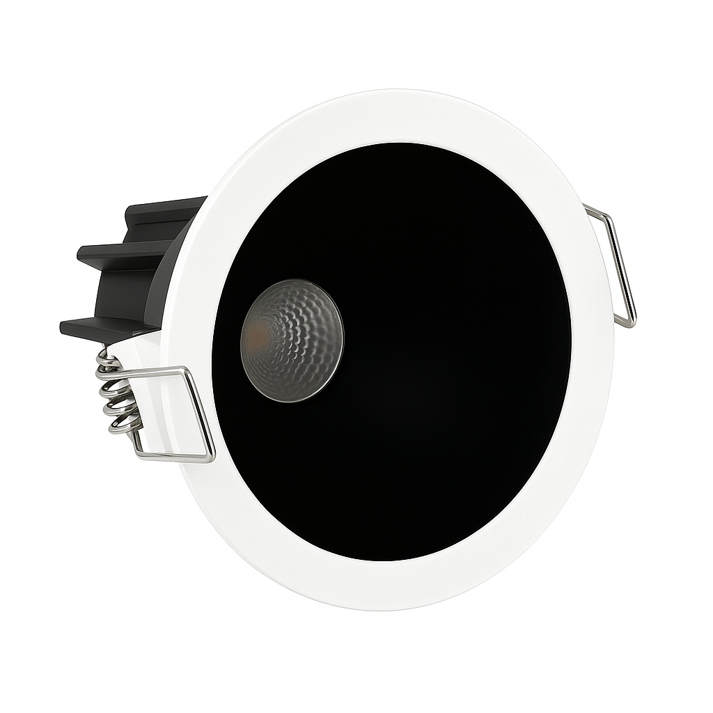 PRO-1C Series Deep Anti-Glare Full Spectrum LED Downlight | 100–130V | 4/10 Pack | 5W / 9W | 5CCT Adjustable | 24° Beam | White Housing | CRI>95 | Commercial Ceiling Recessed Light