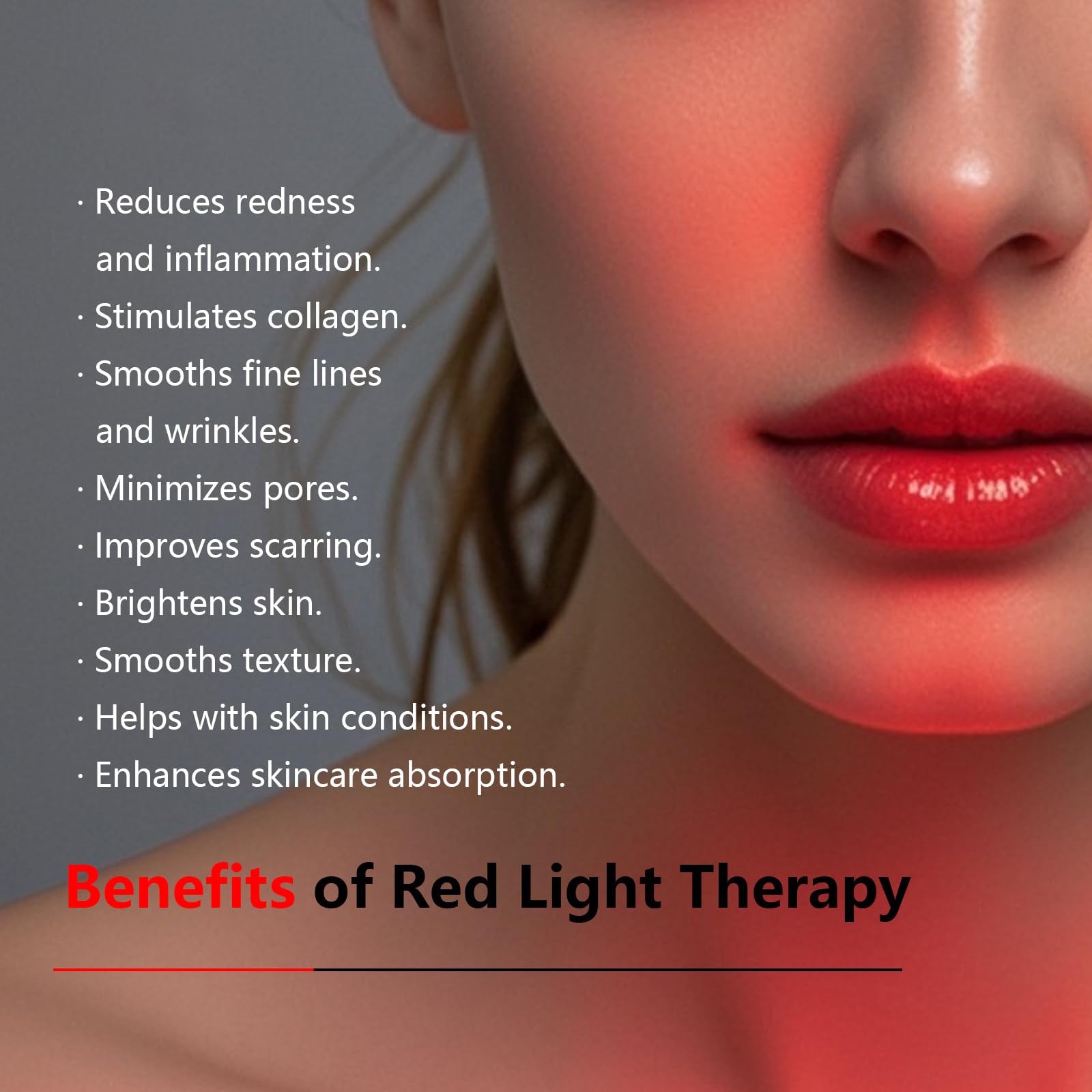 Curved Red Therapy Light Panel 30Watt with 660nm (red) + 850nm (NIR) Dual-Wavelength Synergy with Scalable Floor Stand
