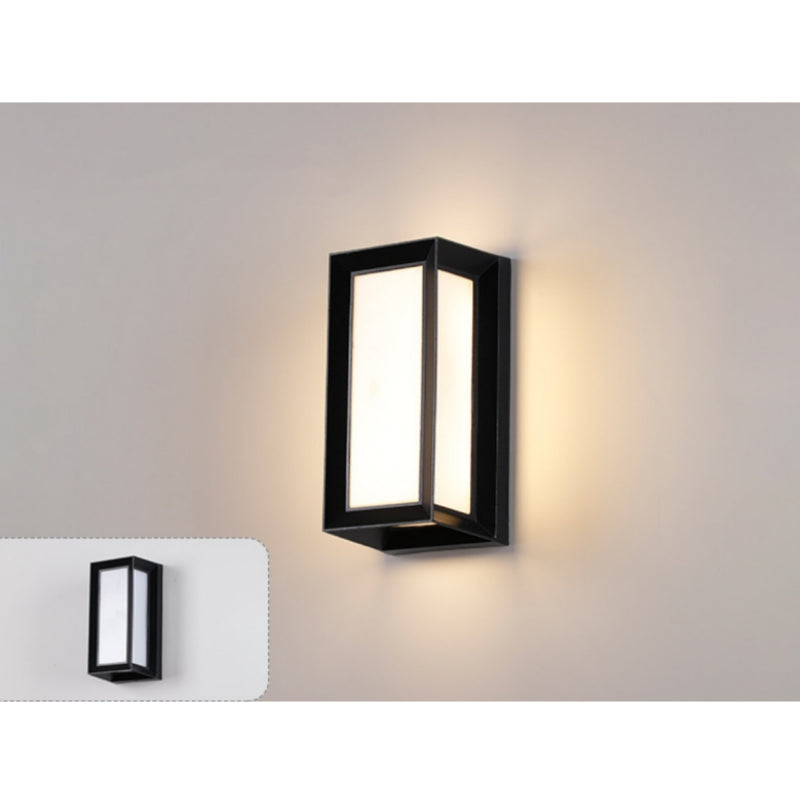 Double-Sided Frame Waterproof LED Wall Light – 18W | 3000K / 4000K / 6000K | Black Housing | Up & Down Outdoor Wall Sconce for Porch, Garden, Balcony & Indoor Decoration | Aluminum Housing | IP65 | 2-Pack