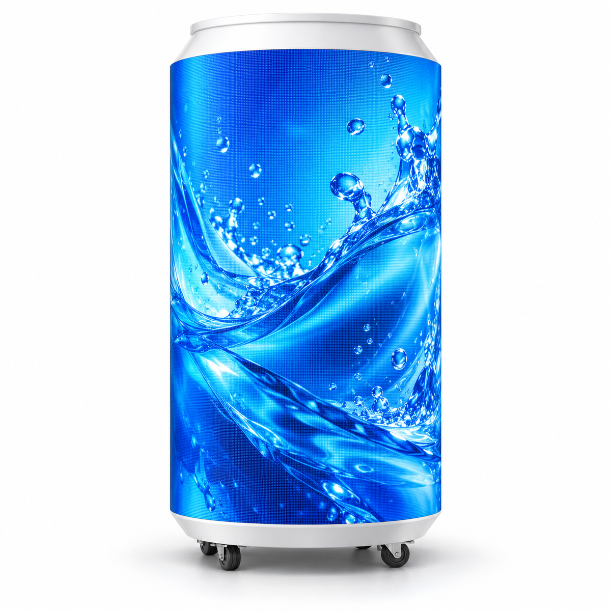 Outdoor P2.9 Can-Shaped LED Advertising Display | 5000–5500 Nits, IP65, Custom Sizes & Smart Control