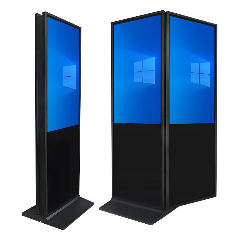 55‘’ Double-Sided Indoor Movable LCD Digital Signage Display | Android RK3568 2GB+32GB | Non-Touch | CMS Preinstalled
