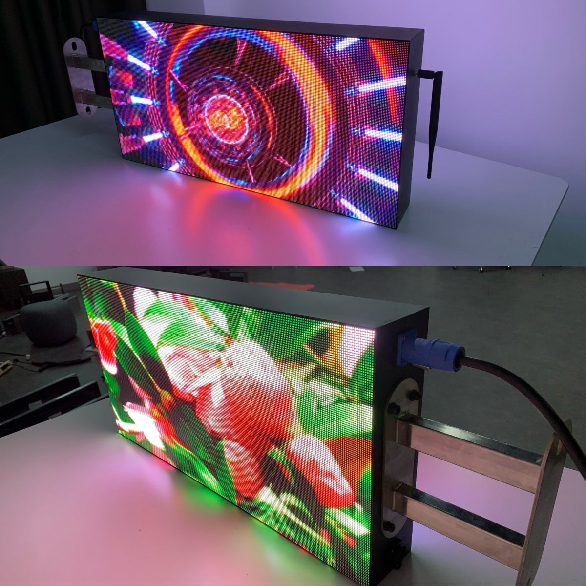 DS Series Double-Sided LED Shop Sign – P2.5 · 320×640mm | Waterproof Projecting Sign for Retail Chains, Restaurants & Supermarkets