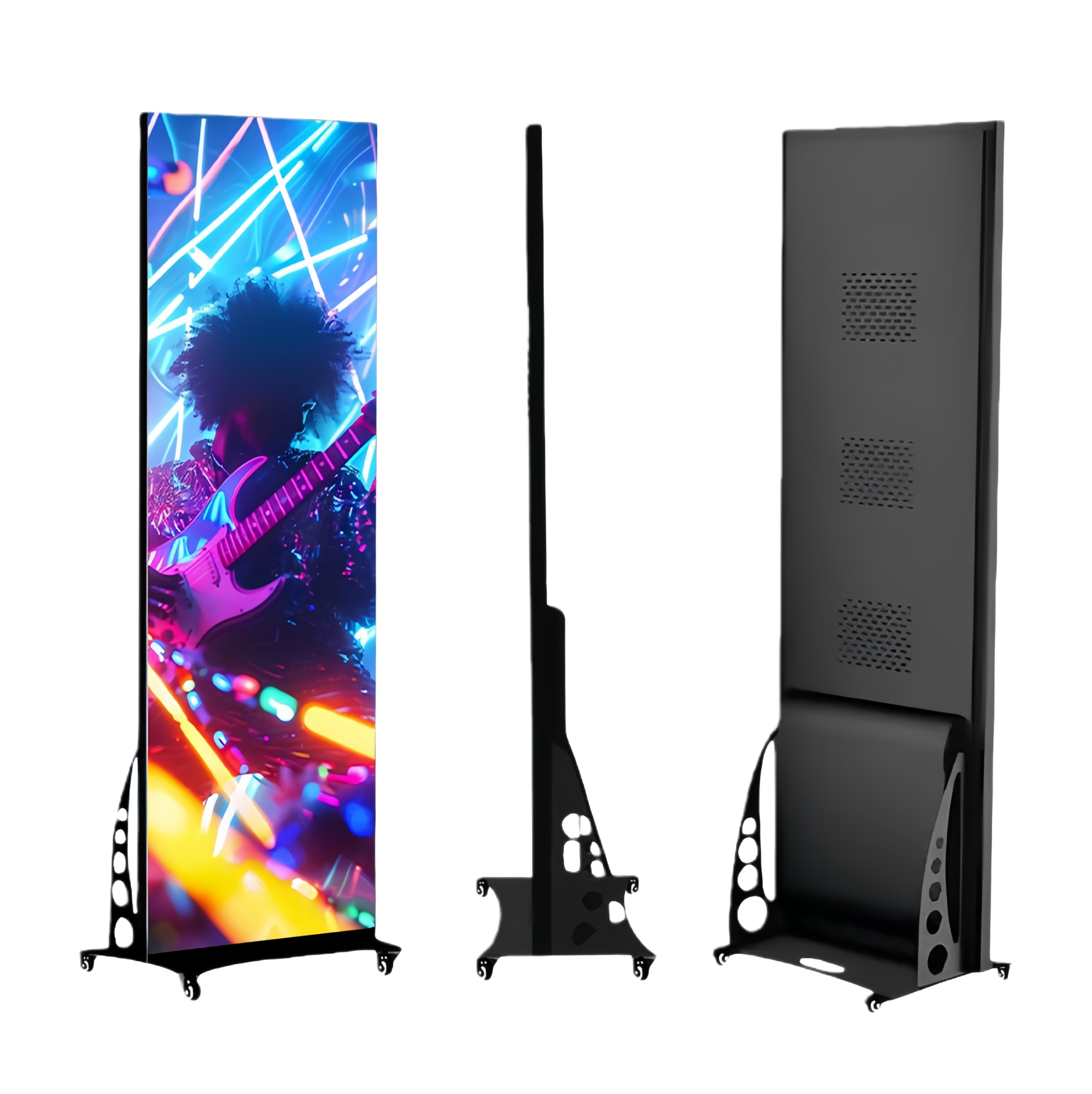 EP-B Series Non-splicing LED Poster Display | 640×1920mm Indoor Plug-in | P1.25 / P1.53 / P1.86 / P2.5 | Acrylic Cover