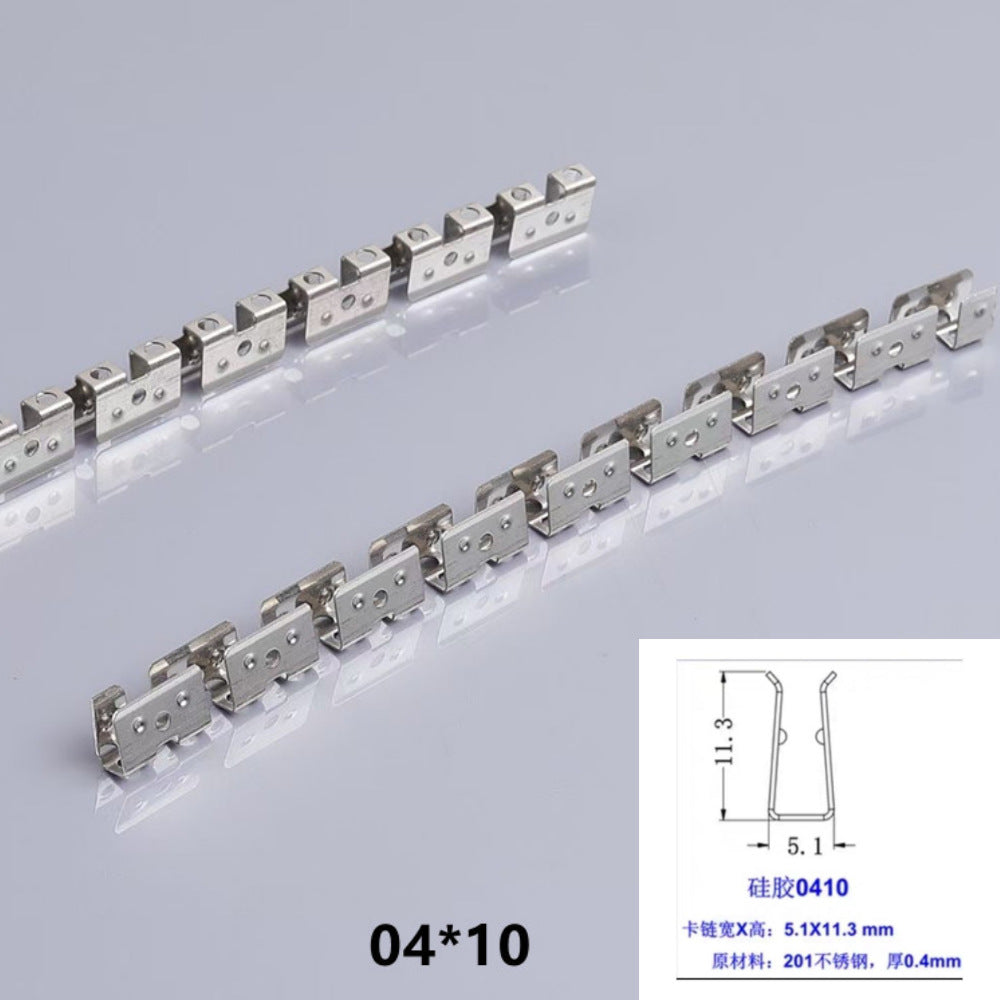 5Meters Flexible Mounting Clip Slot Bendable Frame Mounting Slot for Flexible Silicone Tube Housing for LED Light Strips