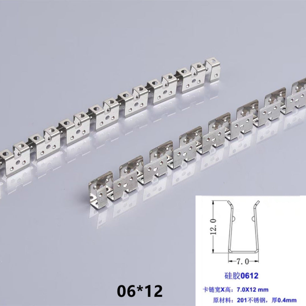 5Meters Flexible Mounting Clip Slot Bendable Frame Mounting Slot for Flexible Silicone Tube Housing for LED Light Strips