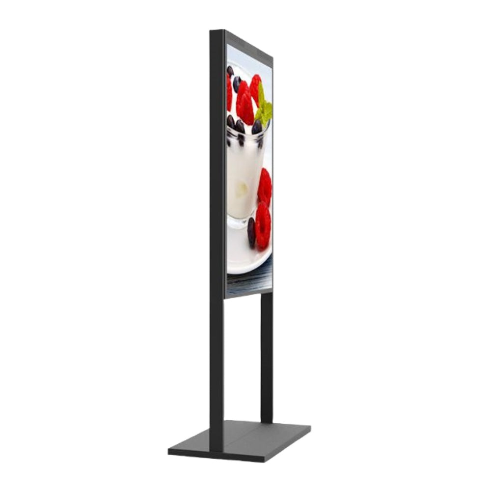 65" Double-Sided High Bright Window LCD Display, 2500nits Front + 700nits Back, Android 2+32G, Non-Touch, Cloud/APP/USB, Hanging/Floor Stand