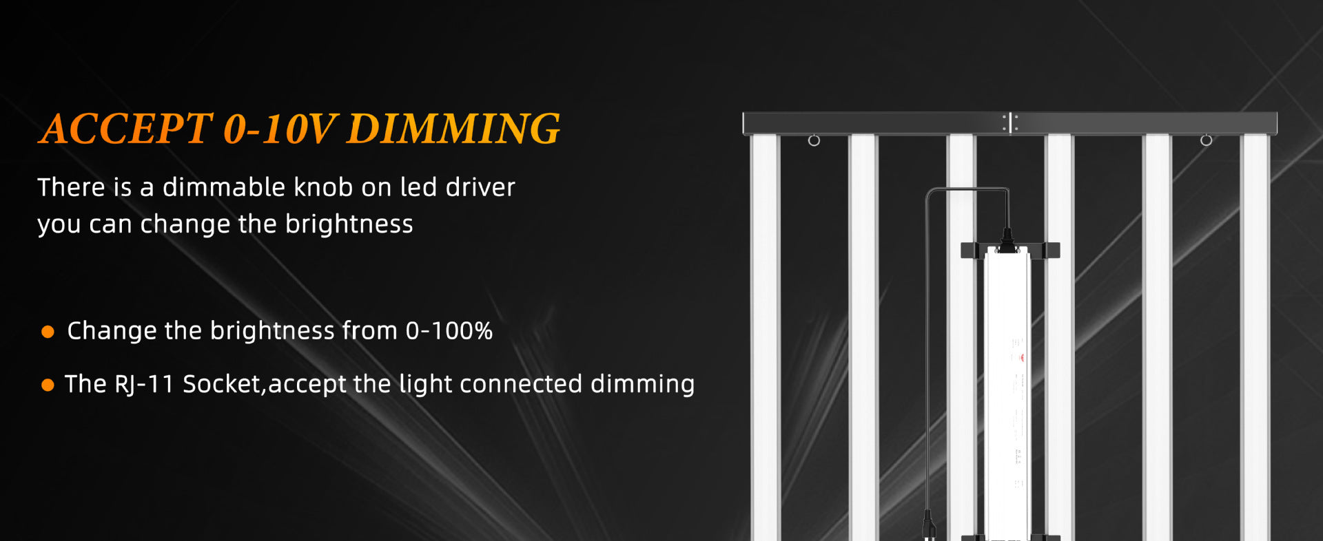 ES Series Foldable Commercial LED Grow Light  240W / 360W / 480W / 720W – Full Spectrum, Foldable Bar Design