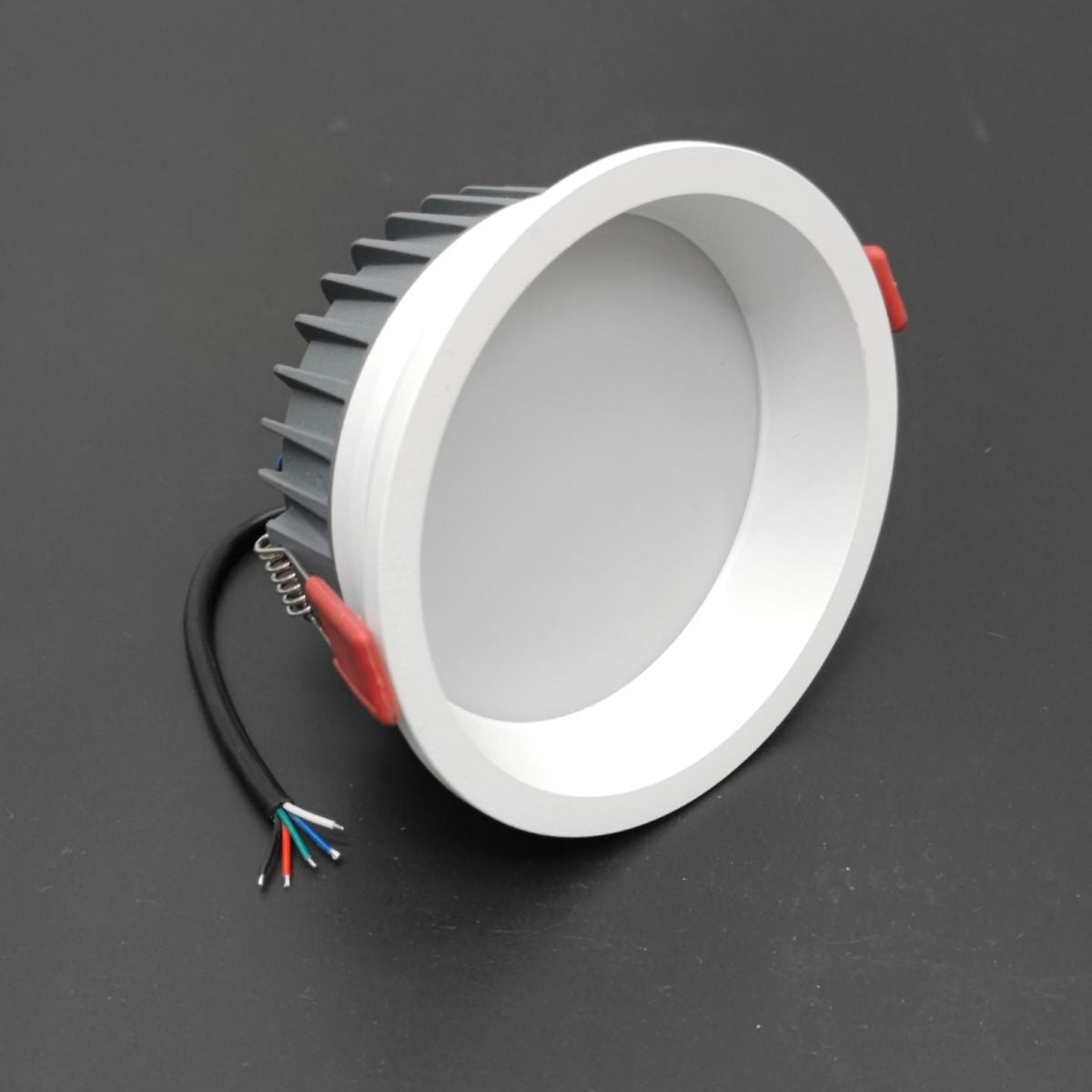 4 Pack RGBW Super Bright Modern Recessed LED Lighting 12W 12V/24V White Round LED Embedded Panel Lights Aluminum Indoor Ceiling Downlight Hotel Lighting Bar Lighting Dancing Room Lighting Restaurant Lighting
