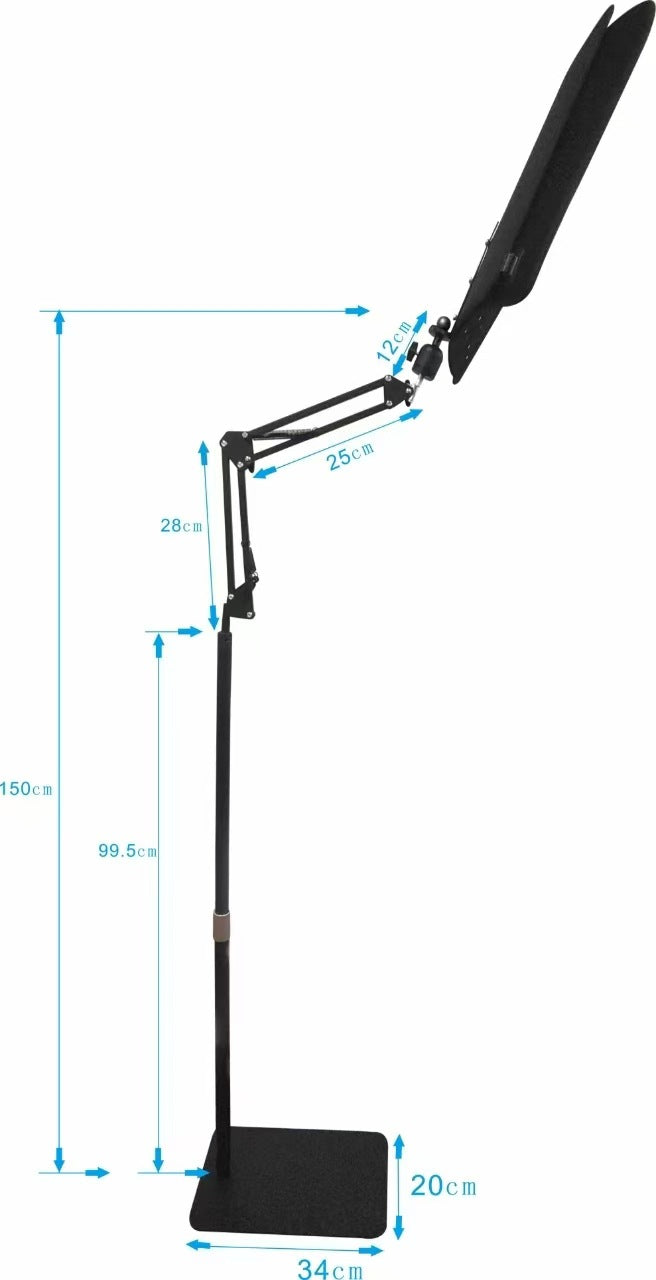 Curved Red Therapy Light Panel 30Watt with 660nm (red) + 850nm (NIR) Dual-Wavelength Synergy with Scalable Floor Stand