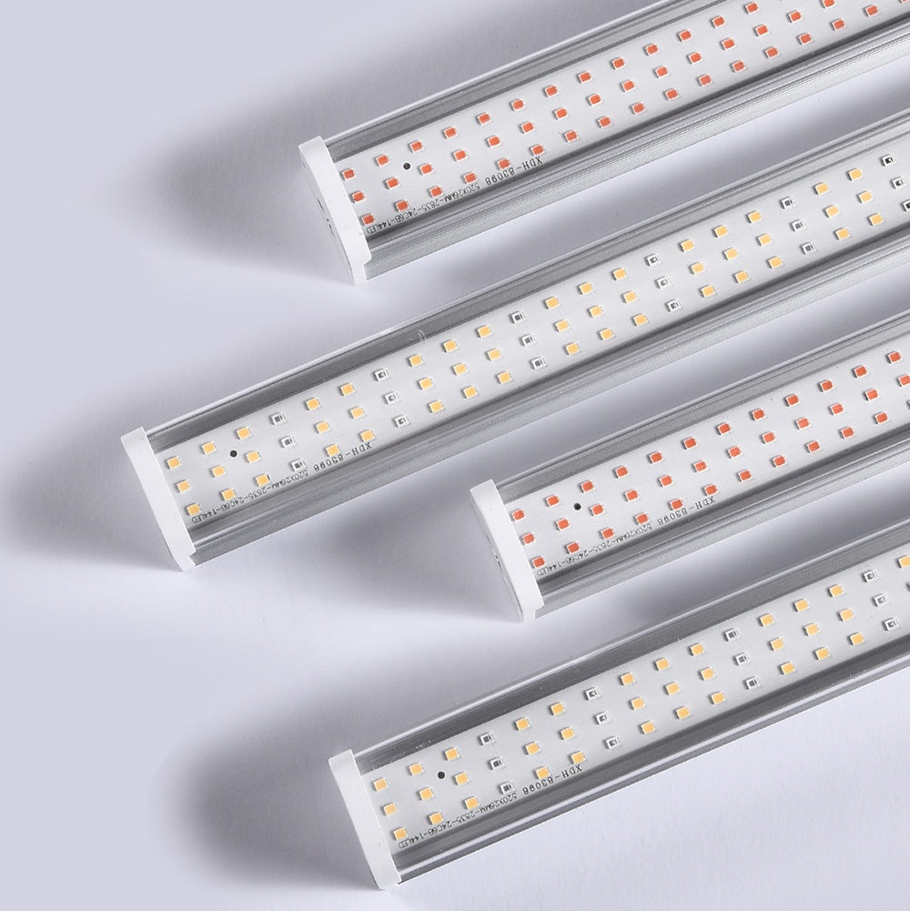 25W Full Spectrum LED Grow Light Bar, 20-Inch, 100–277VAC, 4000K / Sunlight 4-Band / Pink Spectrum Options, for Indoor Plants & Hydroponics