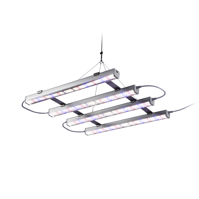 25W Full Spectrum LED Grow Light Bar, 20-Inch, 100–277VAC, 4000K / Sunlight 4-Band / Pink Spectrum Options, for Indoor Plants & Hydroponics