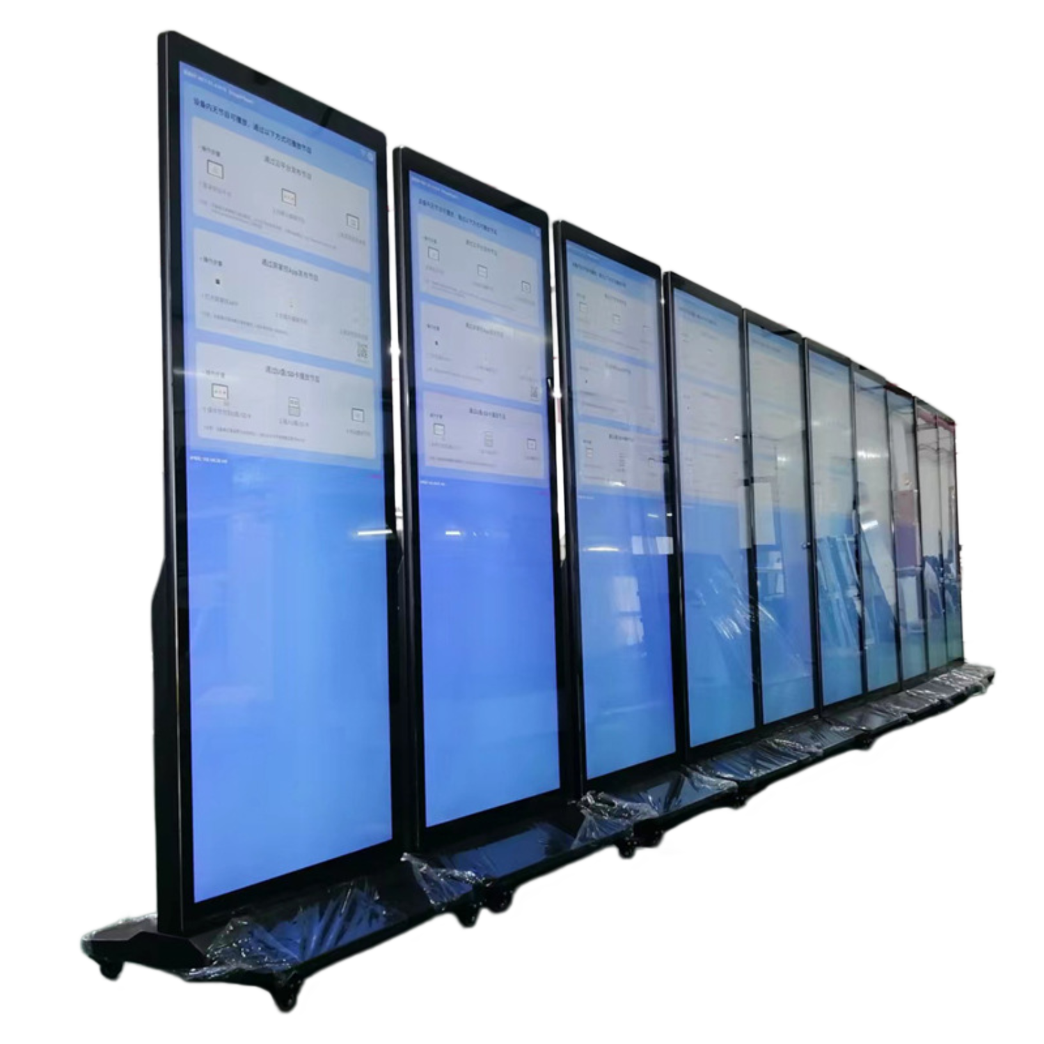 75'' Full Screen Floor Standing LCD Digital Signage Display – Non-touch / IR Touch / Capacitive Touch 4K Android Advertising Screen