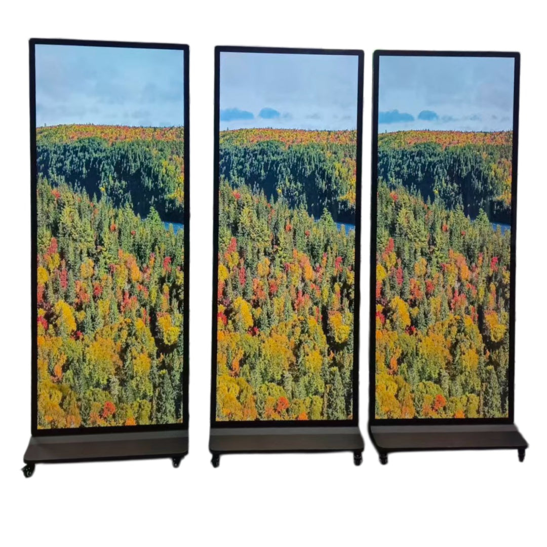 75'' Full Screen Floor Standing LCD Digital Signage Display – Non-touch / IR Touch / Capacitive Touch 4K Android Advertising Screen