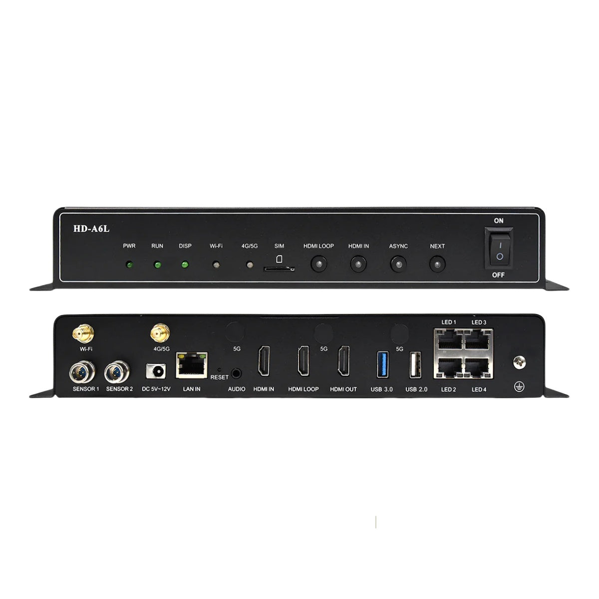 Huidu HD-A6L Sending Box – 1.3 Million Pixels | Dual-Mode LED Controller with Multi-Window Output & HDMI Video Input for LED Display Screens