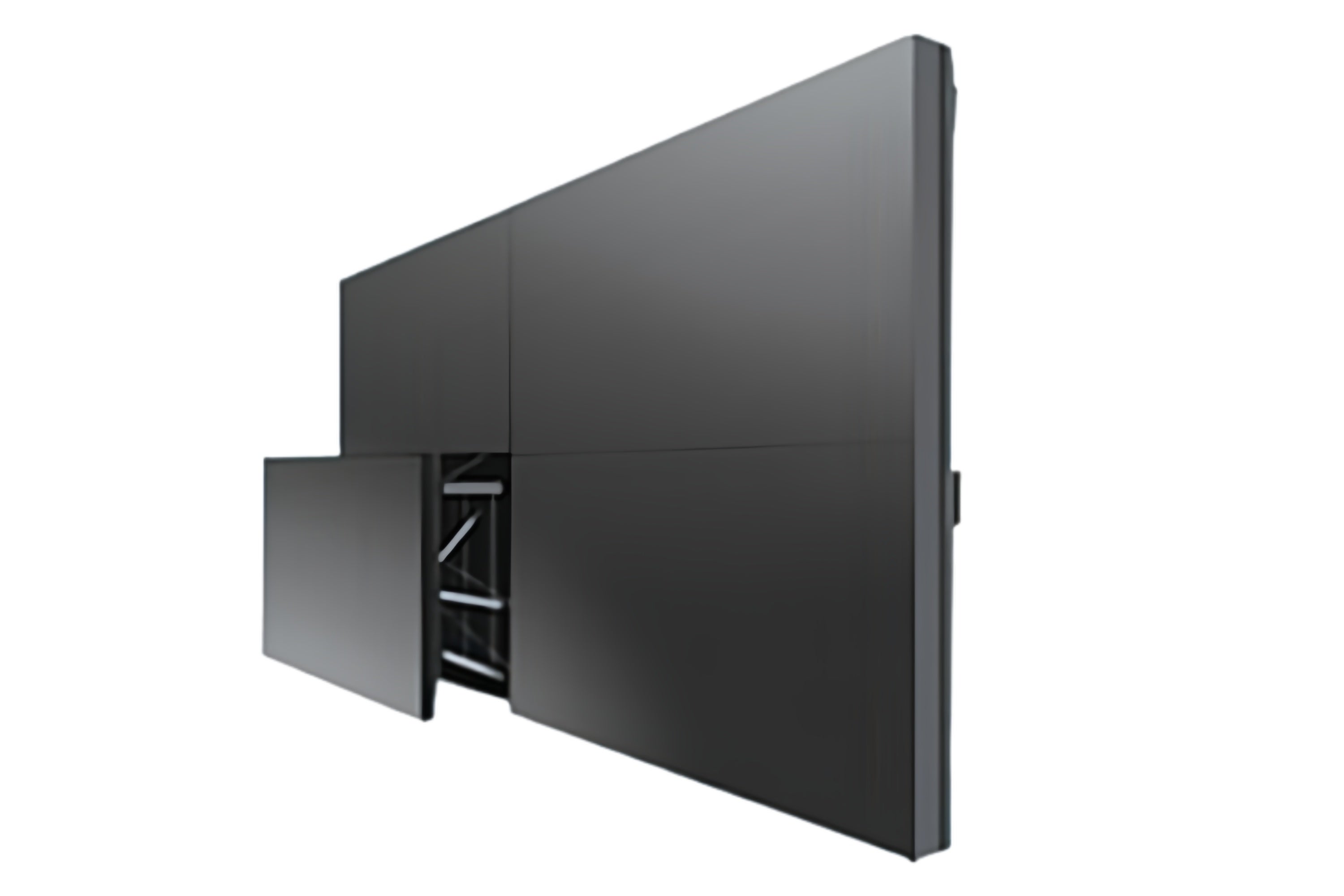 55-Zoll-BOE-LCD-Videowand – 2x2-Kit (4 Panele) | 1920 x 1080 FHD | 500 Nits | Ultraschmaler Rahmen 0,88 mm / 1,7 mm / 3,5 mm | HDMI-Spleißer + Wandhalterung im Lieferumfang enthalten
