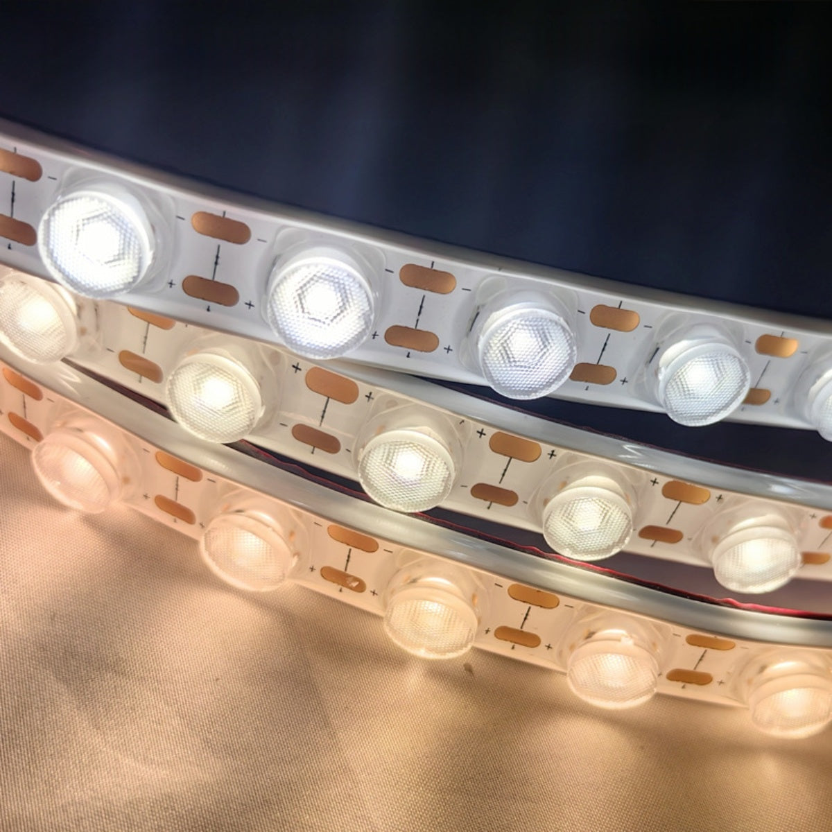 Waterproof Wall Washer LED Strip Light with 25° Beam Lens | 24V DC | 18W/m 48 LEDs/M | 5m Roll | High Brightness Architectural Lighting | 3000K / 4000K / 6000K