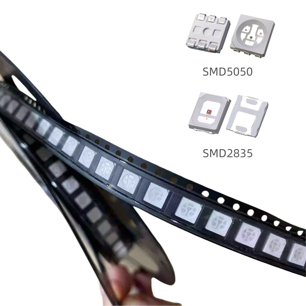 635nm Red LED Emitters – Pack of 1000 / 4000 | 0.2W / 0.5W Gold Wire SMD2835 / SMD5050 | High-Intensity Visible Red Light for Indicators & Illumination