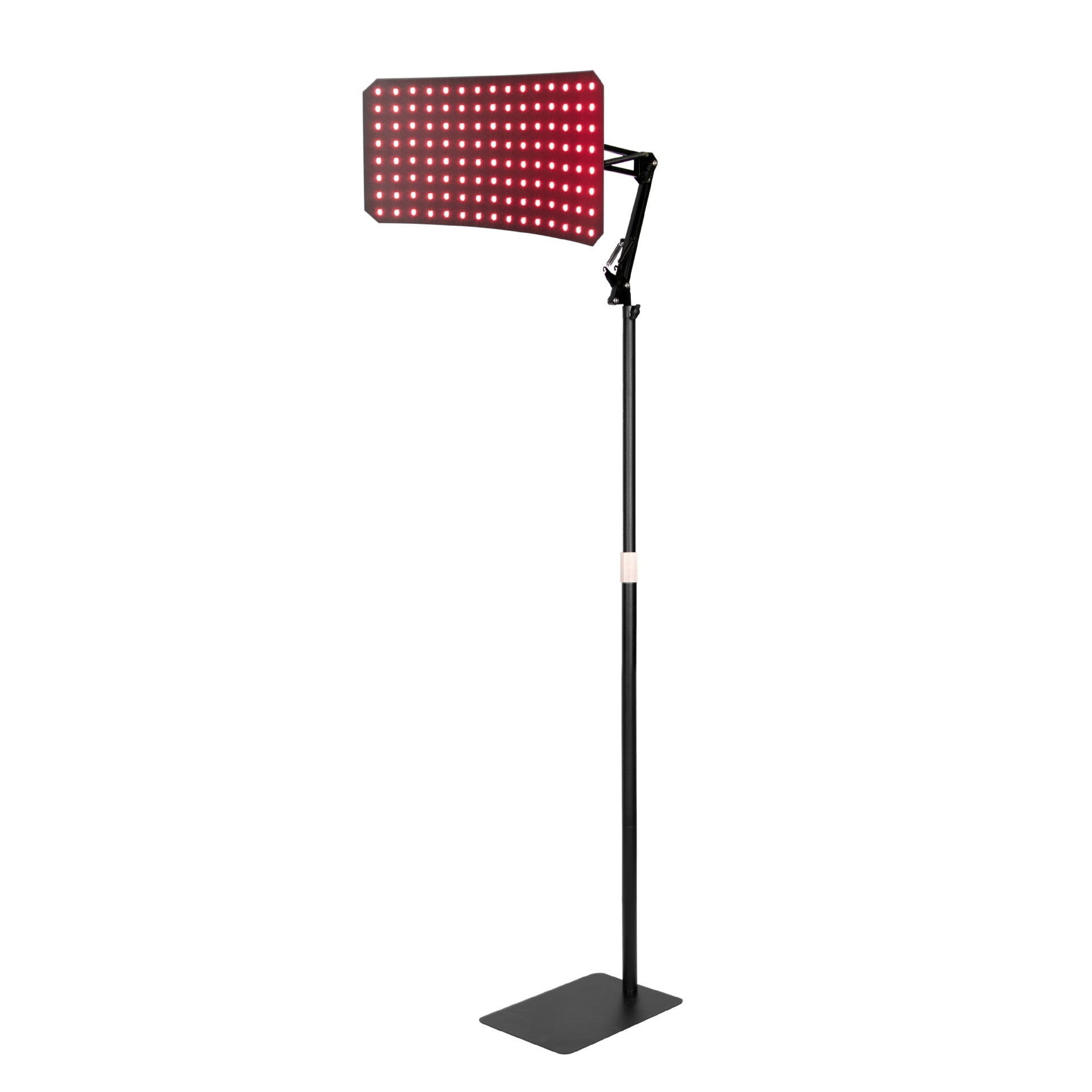Curved Red Therapy Light Panel 30Watt with 660nm (red) + 850nm (NIR) Dual-Wavelength Synergy with Scalable Floor Stand
