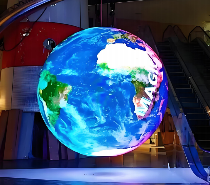 Dia. 180cm (5.9ft) Indoor LED Sphere Display | P2.5 / P2 / P1.86 | Large 360° LED Ball Screen for Exhibitions & Events