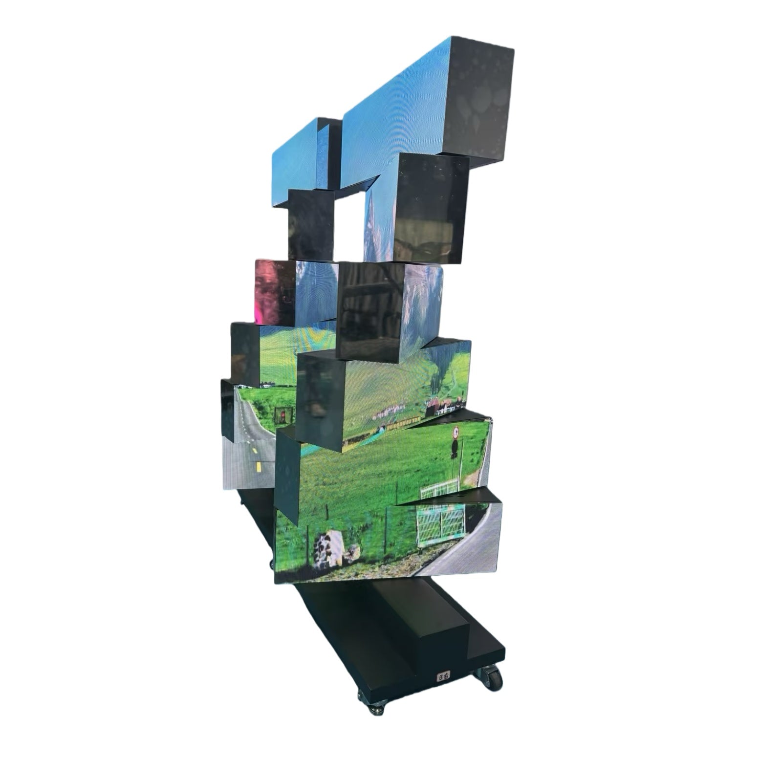 MR-2FR Series Double-Sided Rectangular Mechanical Rotating LED Display