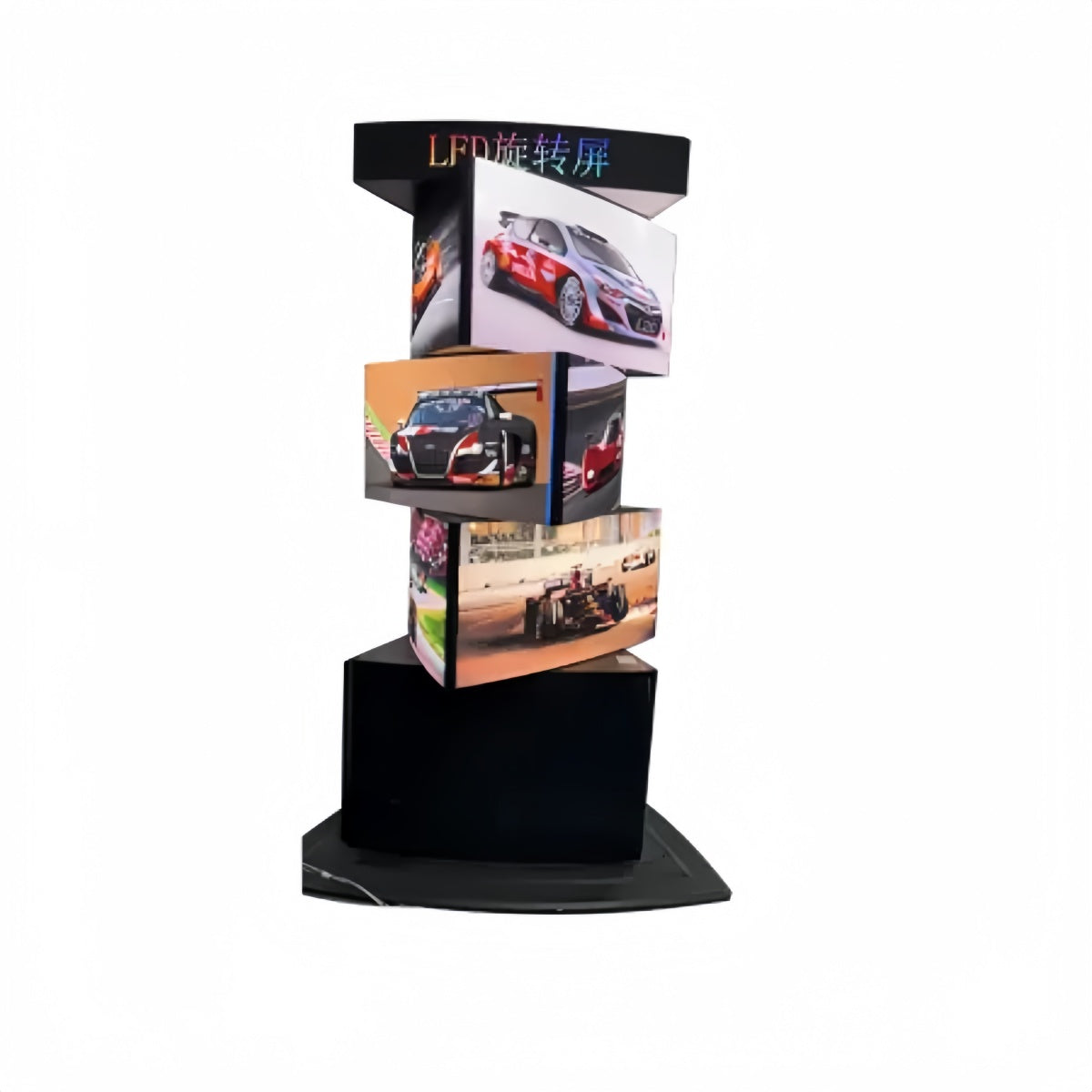 MR-3FL Series Multi-Face Mechanical Rotating LED Display 4 Layers LED Poster (Three-Sided + Top )