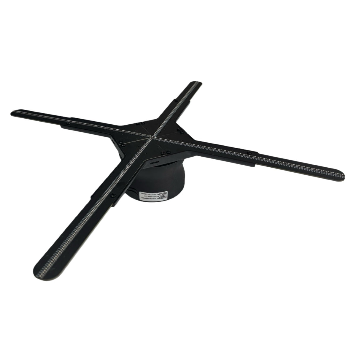 Ventilateur LED holographique 3D 60 cm, 4 pales, 720 LED, 1 200 nits, contrôle via application WiFi et Cloud, livraison gratuite (60 h)