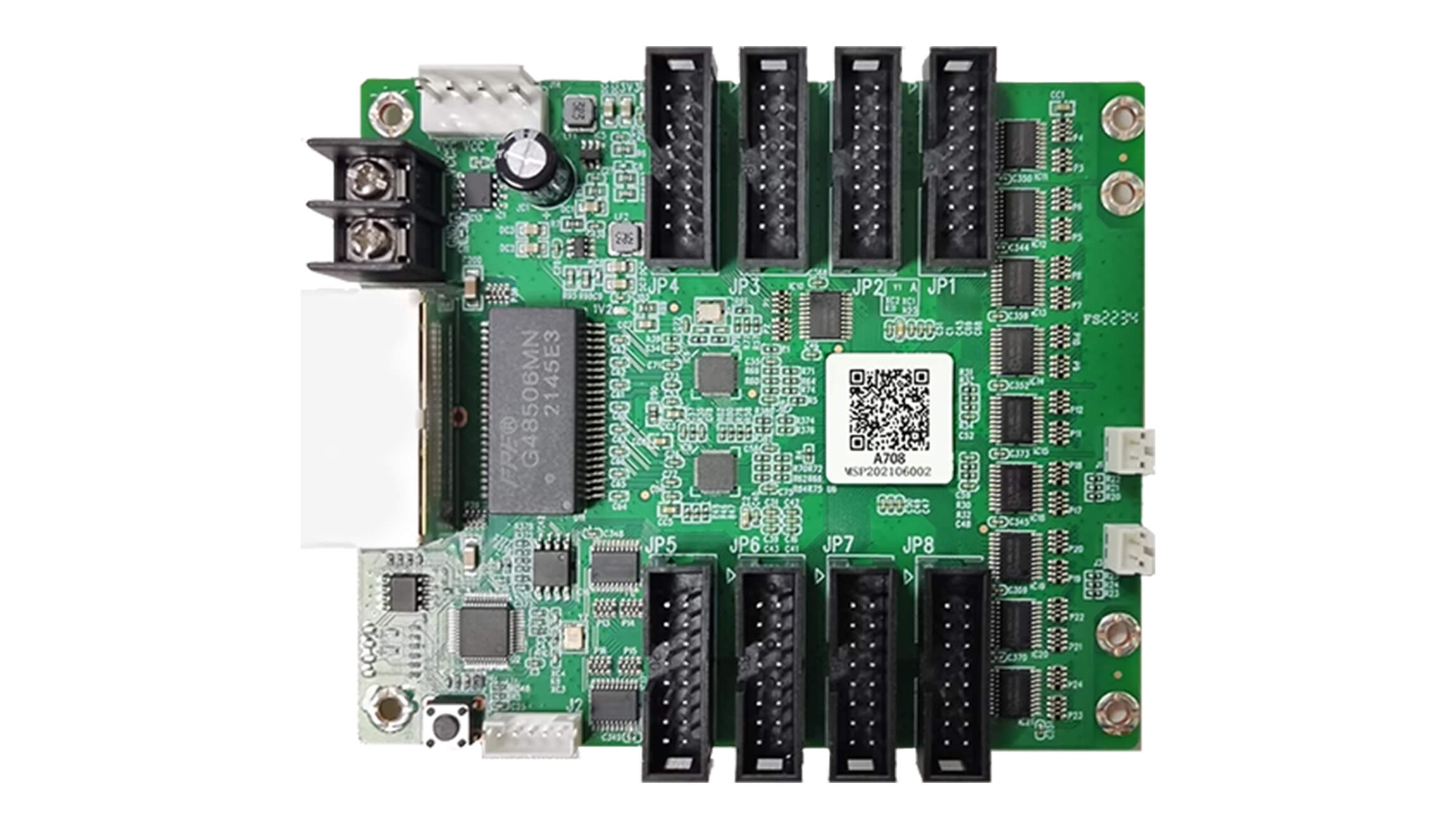 Mooncell A708 Receiving Card – 512×256 Pixels | High-Refresh LED Displ