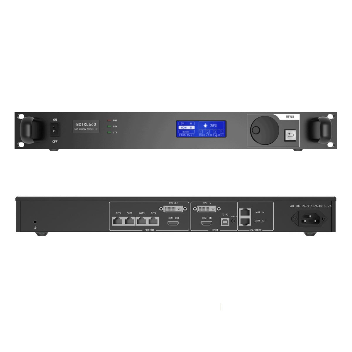 Novastar MCTRL660 Synchronous Controller 1920×1200 Resolution 2.6 Million Loading Capacity