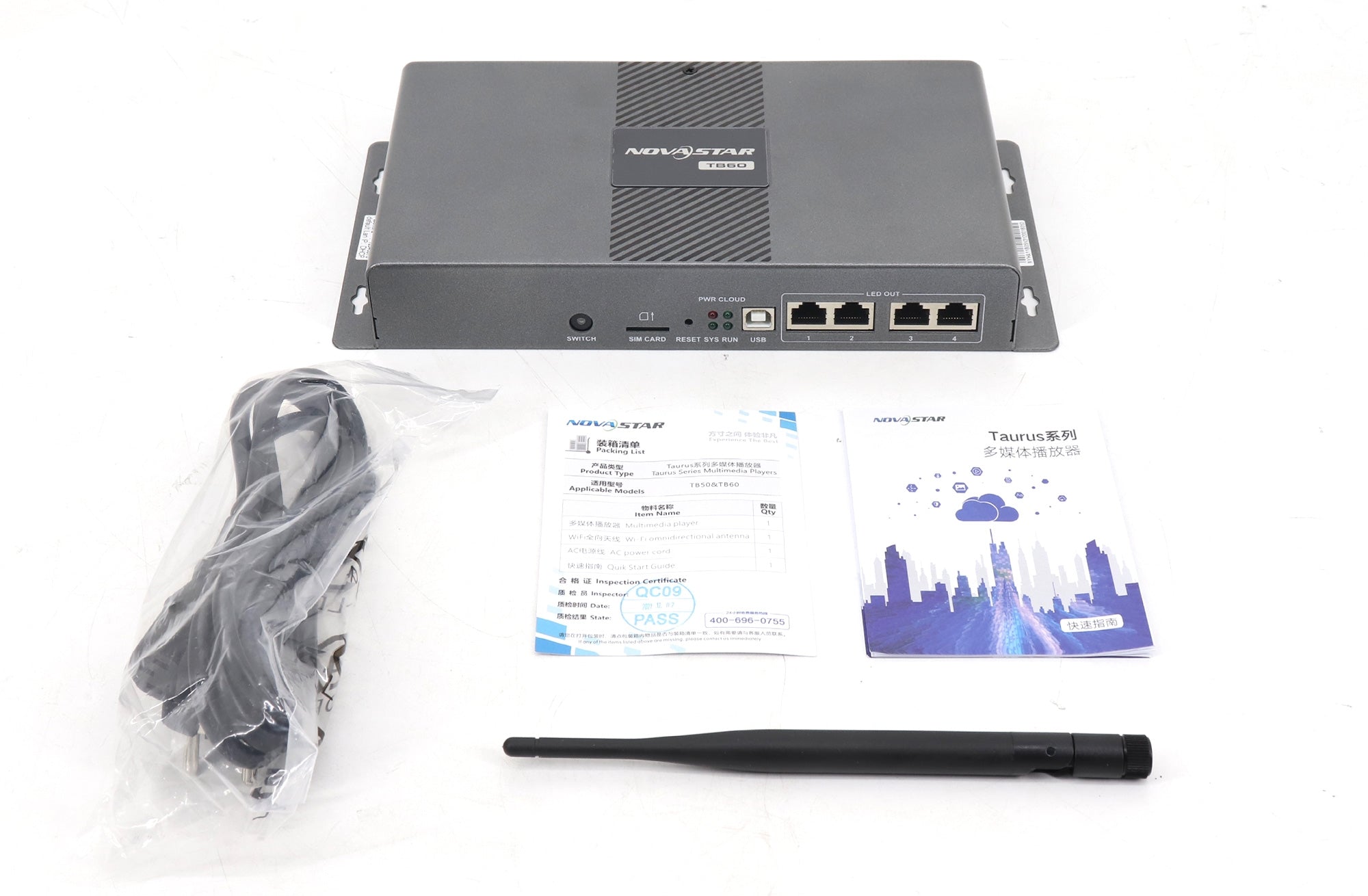 Novastar TB60 Taurus Multimedia Player w/ 2.3 Million Pixels Loading Capacity