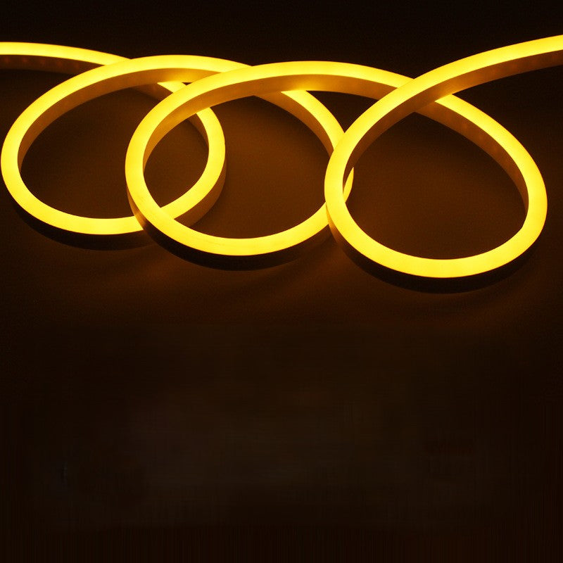 High Voltage Single Color LED Neon Rope Light - 8x16mm | SMD2835 120LEDs/m | AC110V / 220V Flexible Neon LED Strip | IP65 Waterproof Cuttable Neon Flex for Indoor & Outdoor Decoration | with Power Plug | 10/50M