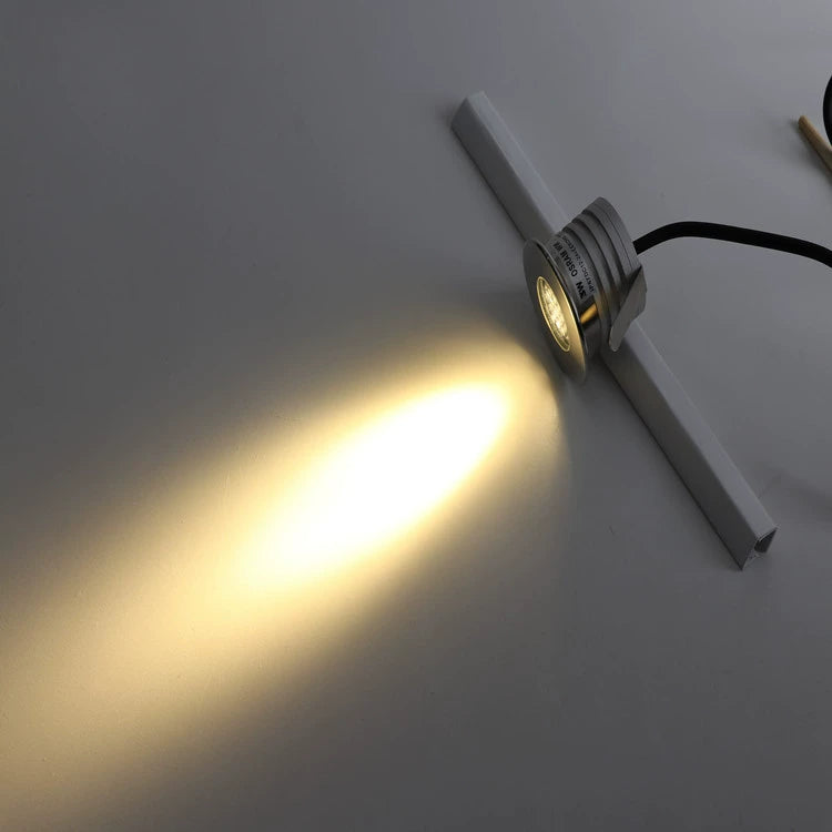 8/10-Pack Ultra-thin Honeycomb Anti-Glare Low Voltage LED Step Lights – 3W | 3000K / 4000K / 6000K  | DC12–24V | IP67 Waterproof Stainless Steel Honeycomb Step & Path Lights