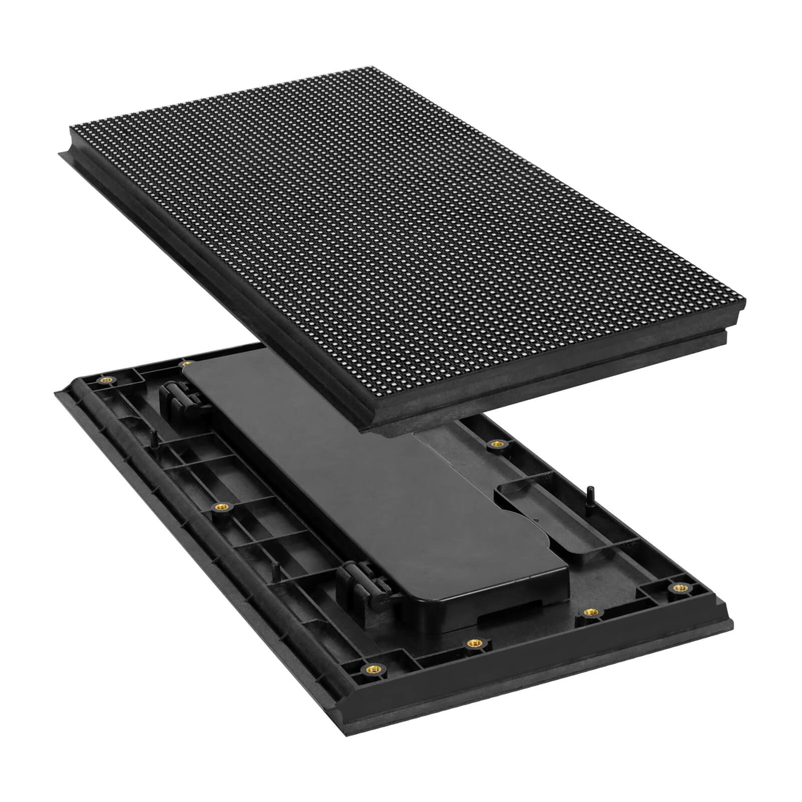 OD-WS Series Outdoor LED Display Module – P2.5 / P3.076 / P4 / P5 / P8 / P10 | 320×160mm | IP65 with Waterproof Back Cover