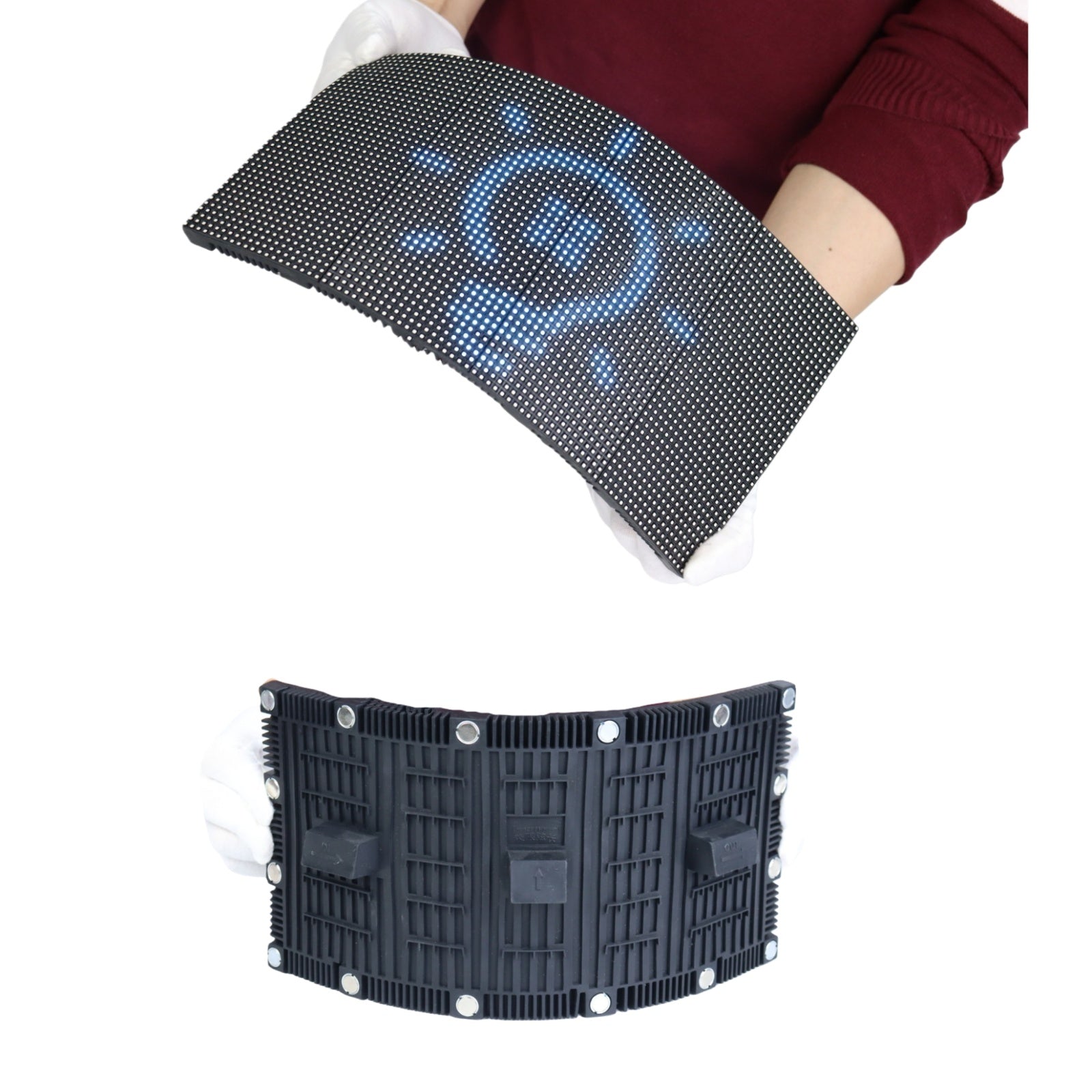 OF-3W Series Outdoor Flexible LED Module – P2.5 | P3.076 |P4 | P5 | P6.67 | P8 | P10 320×160mm Panel | IP65 Front Maintenance | >=4000nits