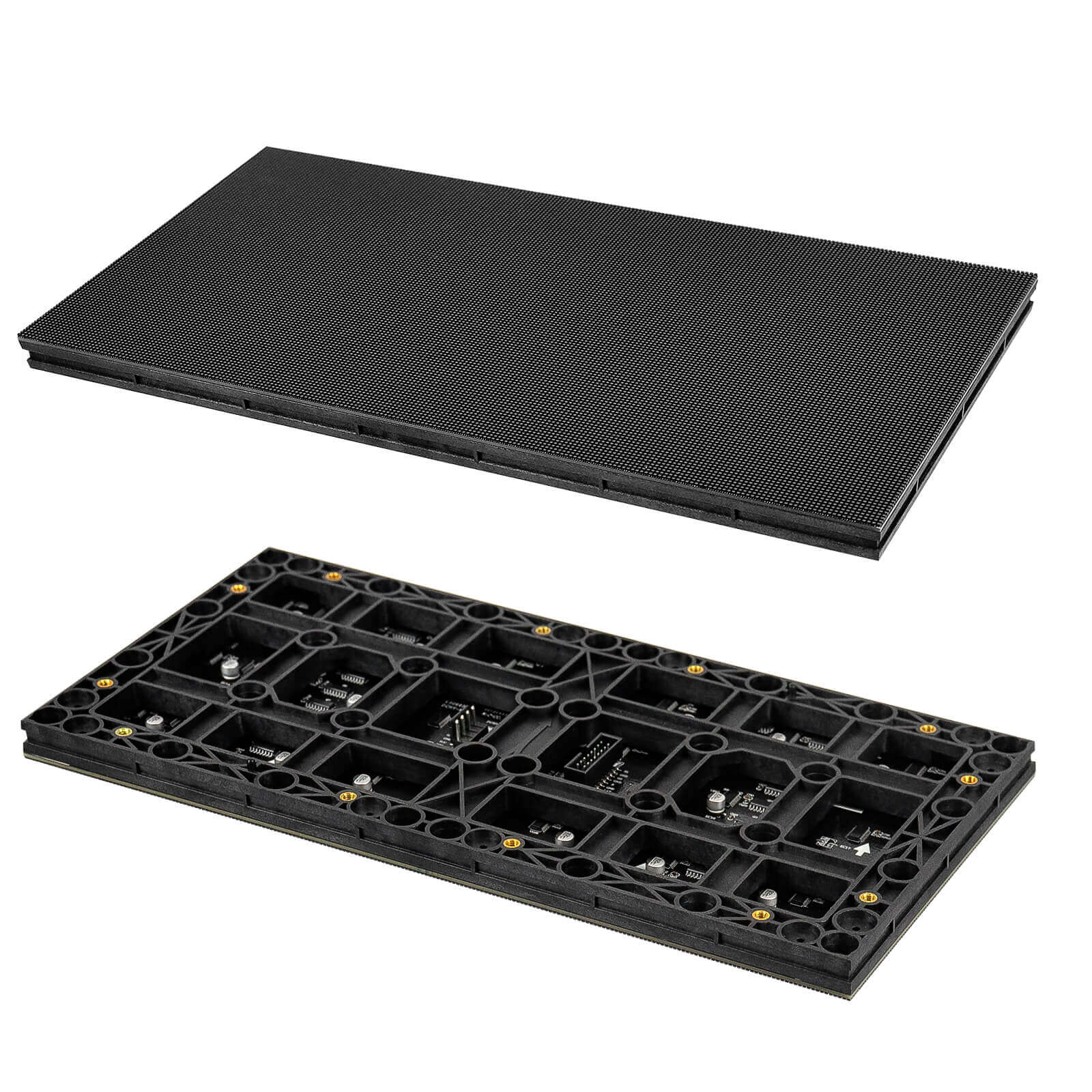 M-HD1.86L High Definition P1.86 (1.86mm) Small Pixel Pitch Indoor LED Module, Full RGB Pixel LED Tile in 320*160mm w/ 14792dots, 1/43 Scan, 600 Nits