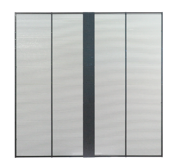 Transparenter LED-Bildschirm der aClear-Serie, 3,9/7,8 mm Pixel, 1500 Nits/4500 Nits in 1000 x 1000 mm Aluminium für den Innenbereich, für Glas-/Fensterdisplays