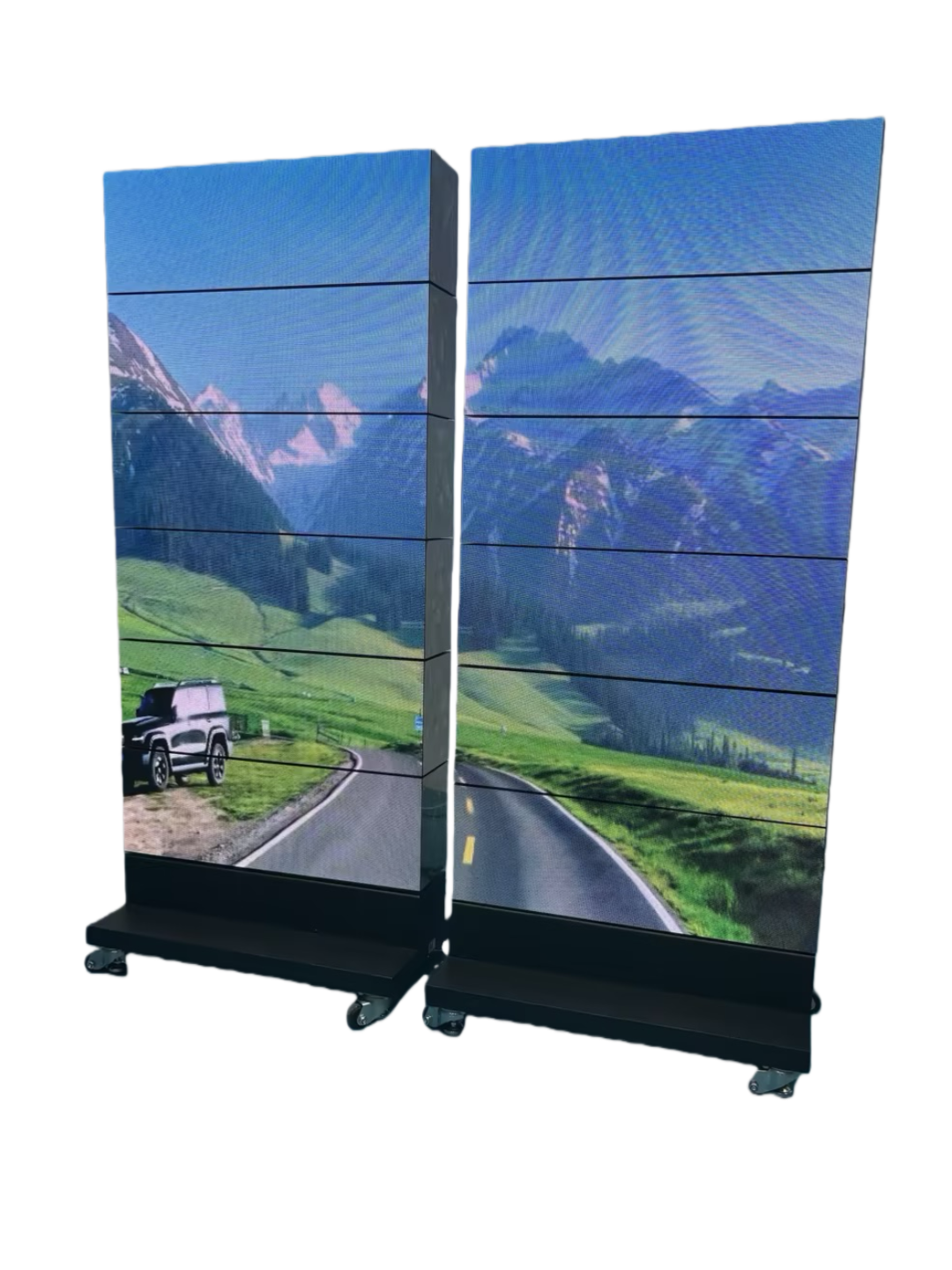 MR-2FR Series Double-Sided Rectangular Mechanical Rotating LED Display