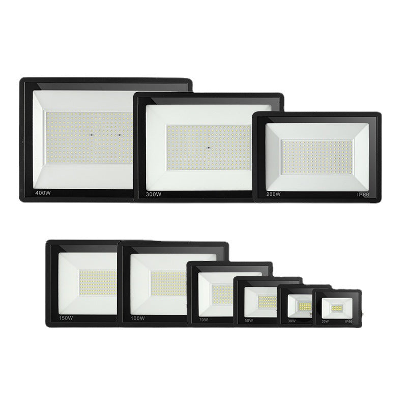 IP66 Waterproof LED Flood Light Outdoor – 10W to 300W High Brightness SMD2835 Security Floodlight, Aluminum Housing, 90–100LM/W, 3000K/6500K Options