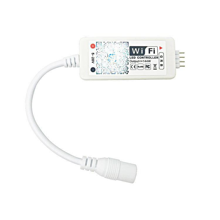 WiFi RGB LED Controller Work with Alexa Android IOS System WiFi Connected RF 24Key Remote Control