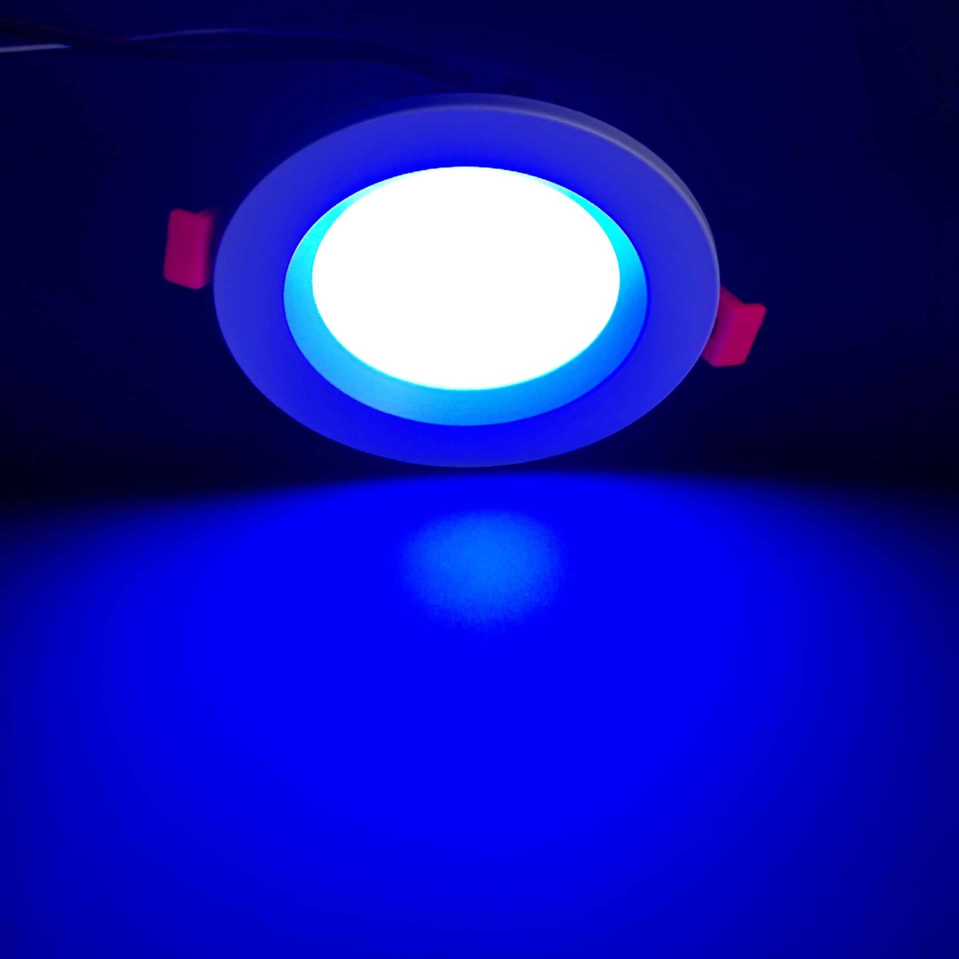 4 Pack RGBW Super Bright Modern Recessed LED Lighting 4W 24V White Round LED Embedded Panel Lights Aluminum Indoor Ceiling Downlight Hotel Lighting Bar Lighting Dancing Room Lighting Restaurant Lighting