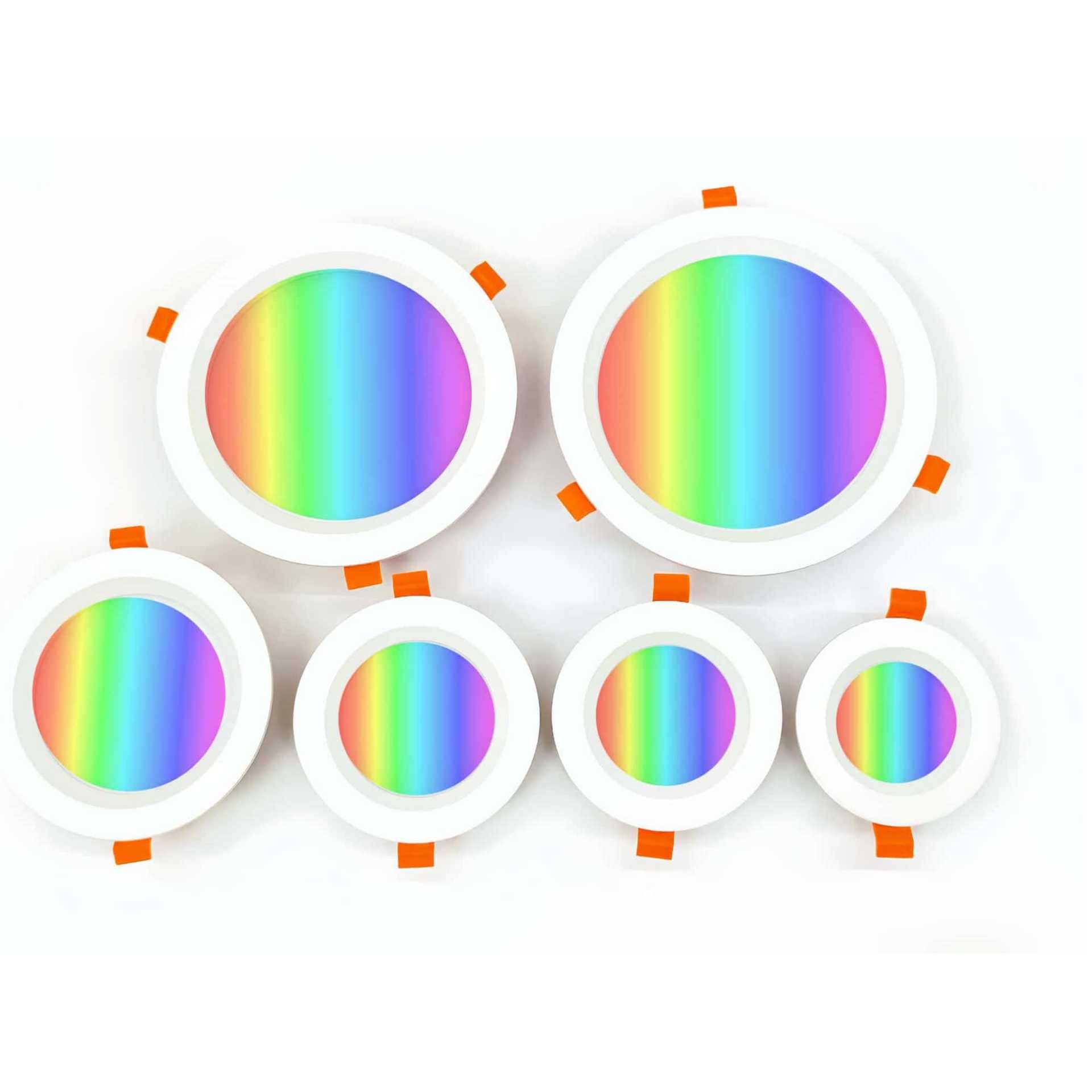 4 Pack RGBW Super Bright Modern Recessed LED Lighting 4W 24V White Round LED Embedded Panel Lights Aluminum Indoor Ceiling Downlight Hotel Lighting Bar Lighting Dancing Room Lighting Restaurant Lighting